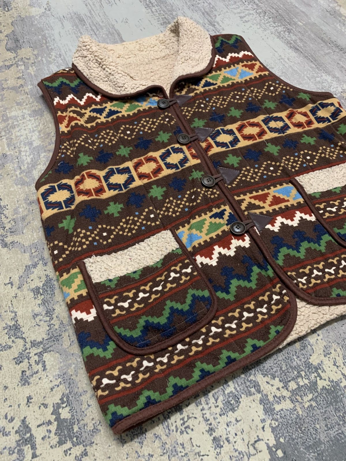Japanese Brand Vintage Native x Navajo Multicolour Vest Size US XL / EU 56 / 4 - 3 Thumbnail