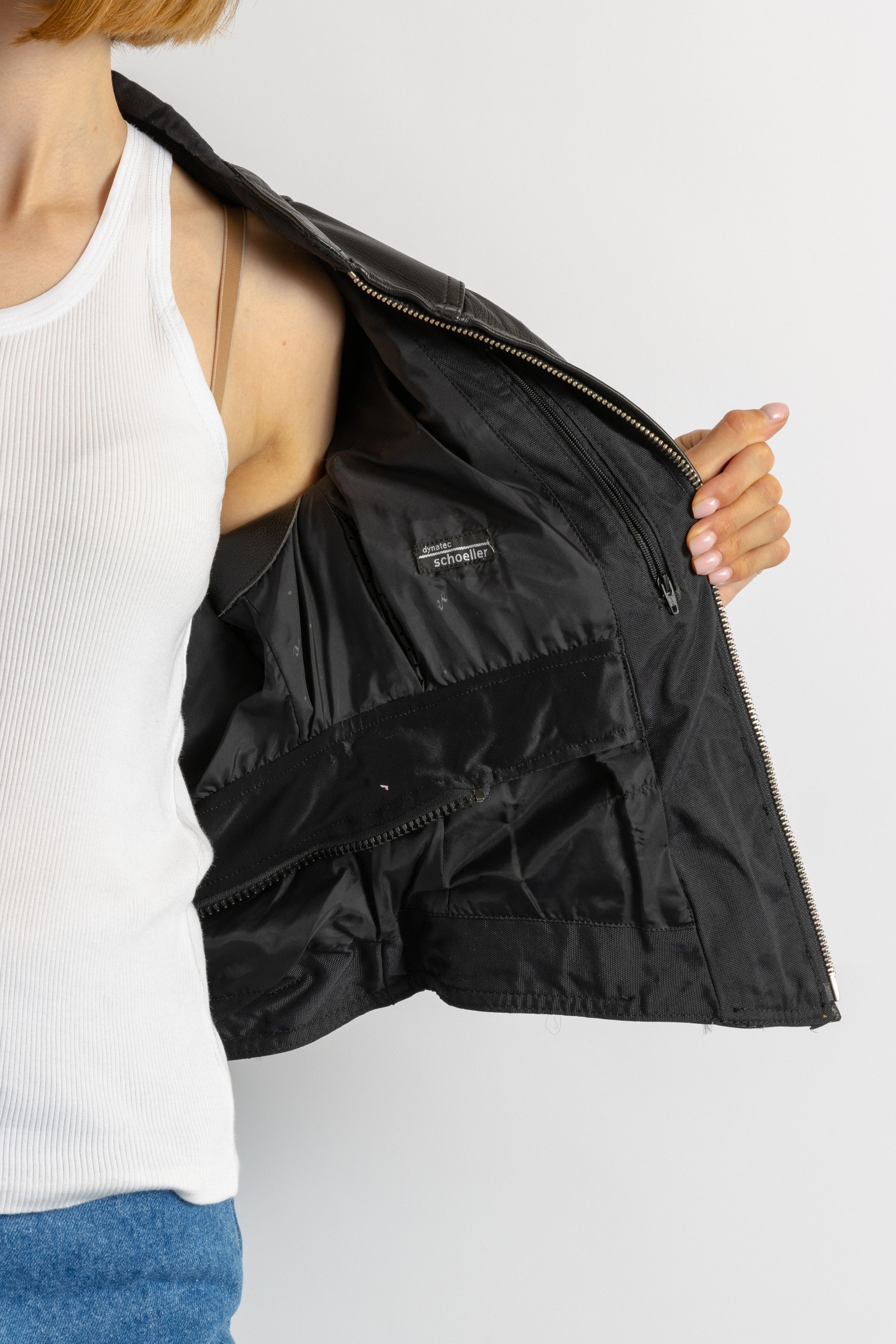 Vintage Black Womens Motorcycle Leather Jacket Biker Size XS-S 5872 Size S / US 4 / IT 40 - 7 Thumbnail