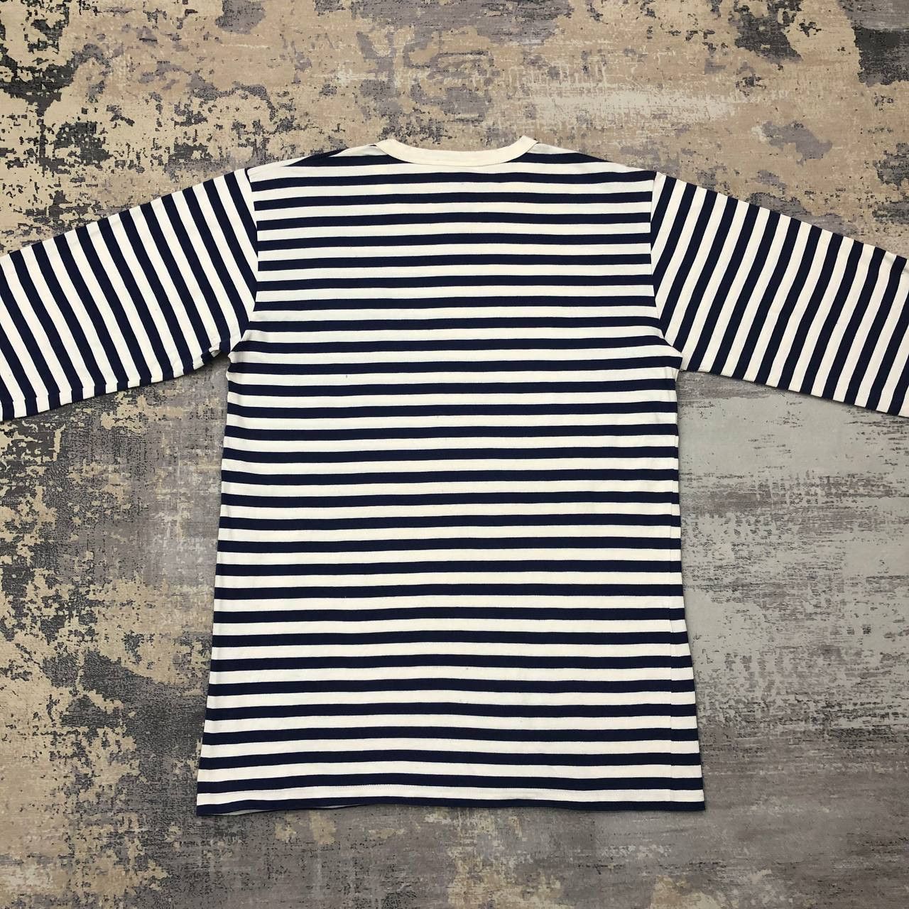 agnes b. T117 AGNES B PARIS STRIPED LONG SLEEVE TEE Size S / US 4 / IT 40 - 2 Thumbnail