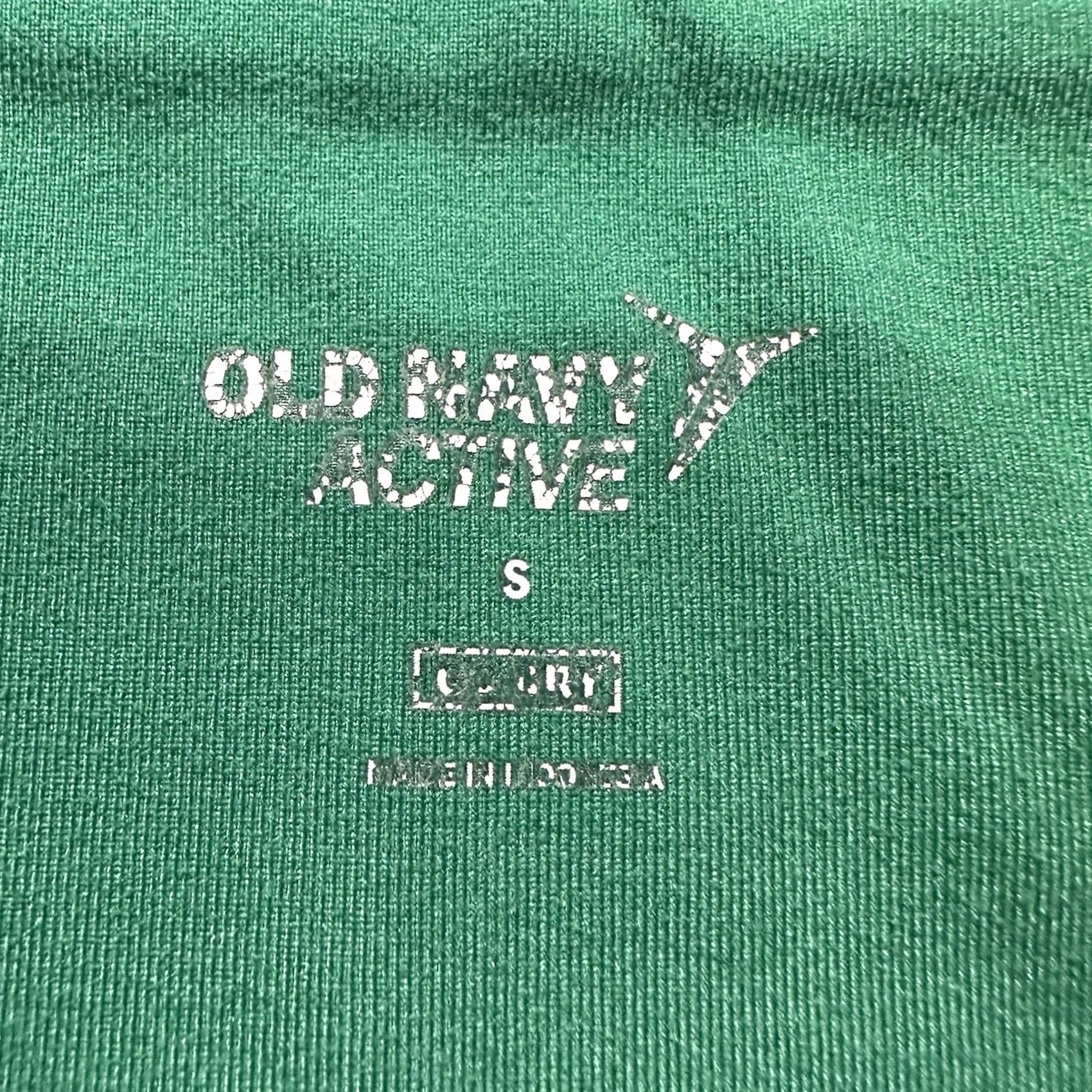 Old Navy Old Navy Active Go Dry Leggings Womens S Blue Green White Stretch Yoga Capri Size 28" / US 6 / IT 42 - 3 Thumbnail
