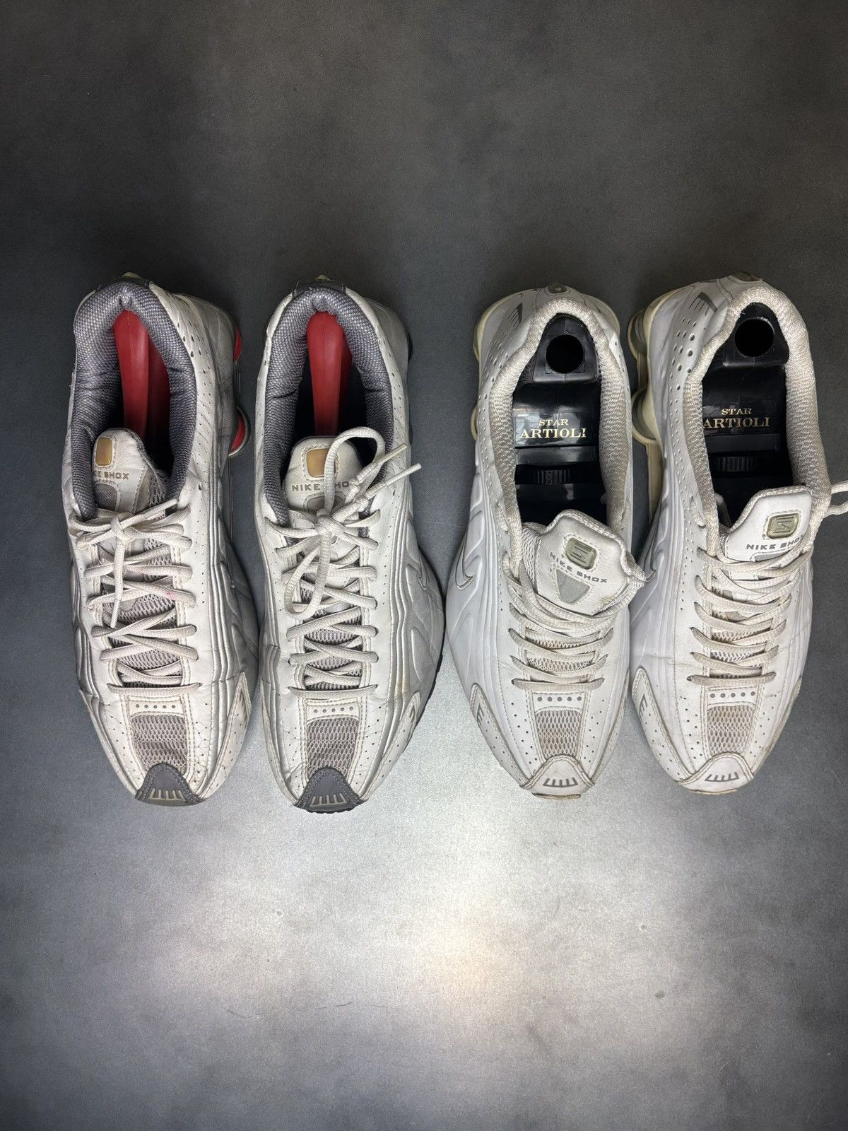 Nike × Vintage 2 Pairs OG 2001 Nike Shox R4 Vintage Nike Beater 104265 Size US 10.5 / EU 43-44 - 3 Thumbnail