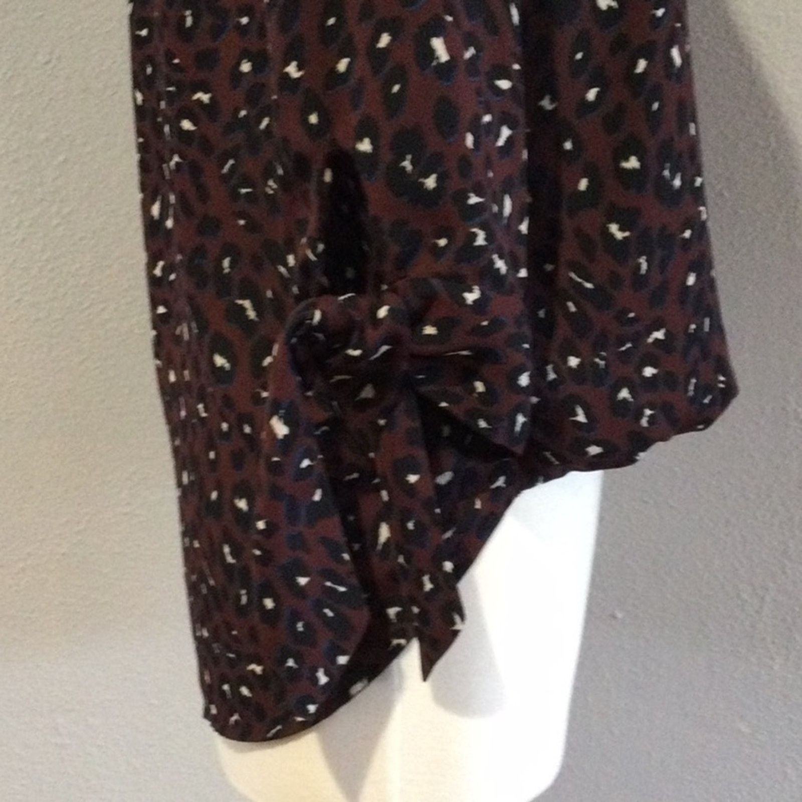 Other West Kei Multicolor Faux Wrap Tie Sleeve Blouse S Size S / US 4 / IT 40 - 6 Thumbnail