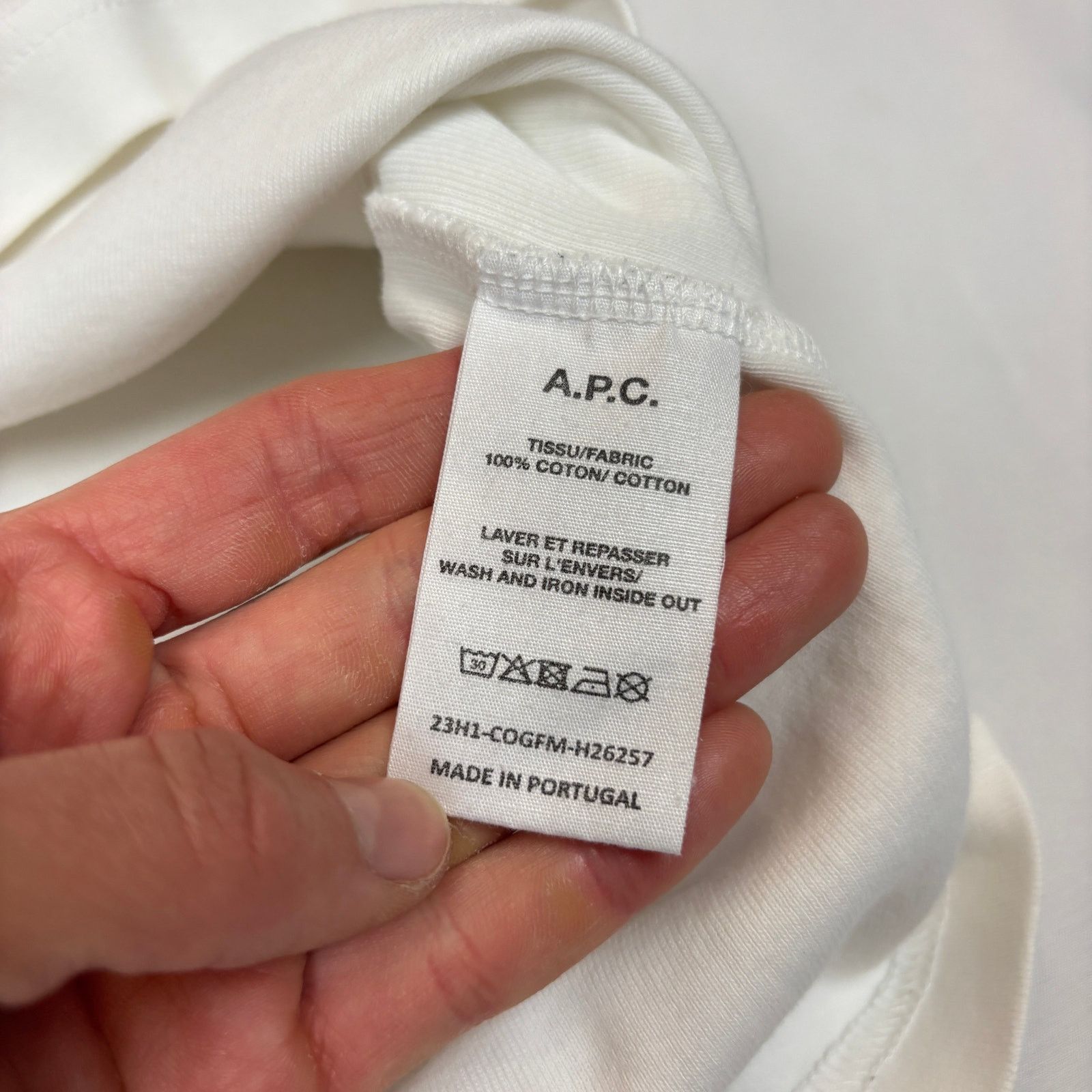 A.P.C. A.P.C. Lewis Fitted Boxy T Shirt Men's XL Embroidered Logo Size US XL / EU 56 / 4 - 7 Thumbnail