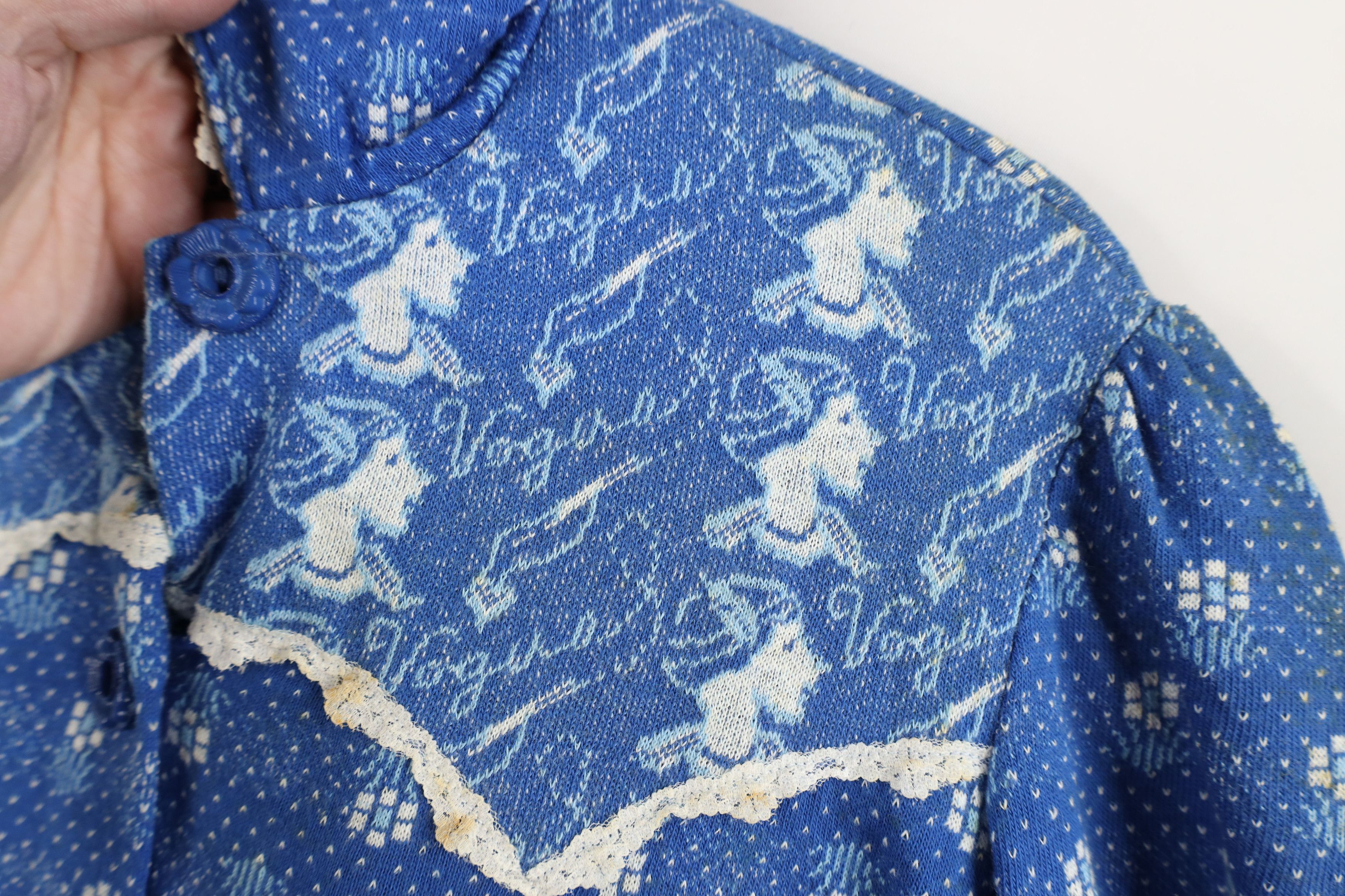 Vintage Vintage 60s Streetwear Flower Lace Knit Polo Shirt USA Size M / US 6-8 / IT 42-44 - 9 Thumbnail