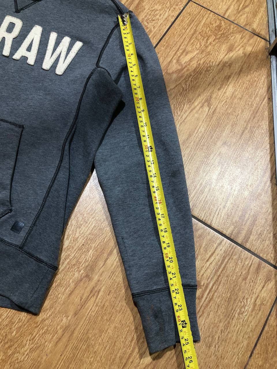 G-Star VINTAGE Gray Big Logo Hoodie G-Star Raw Y2K Size US M / EU 48-50 / 2 - 8 Thumbnail