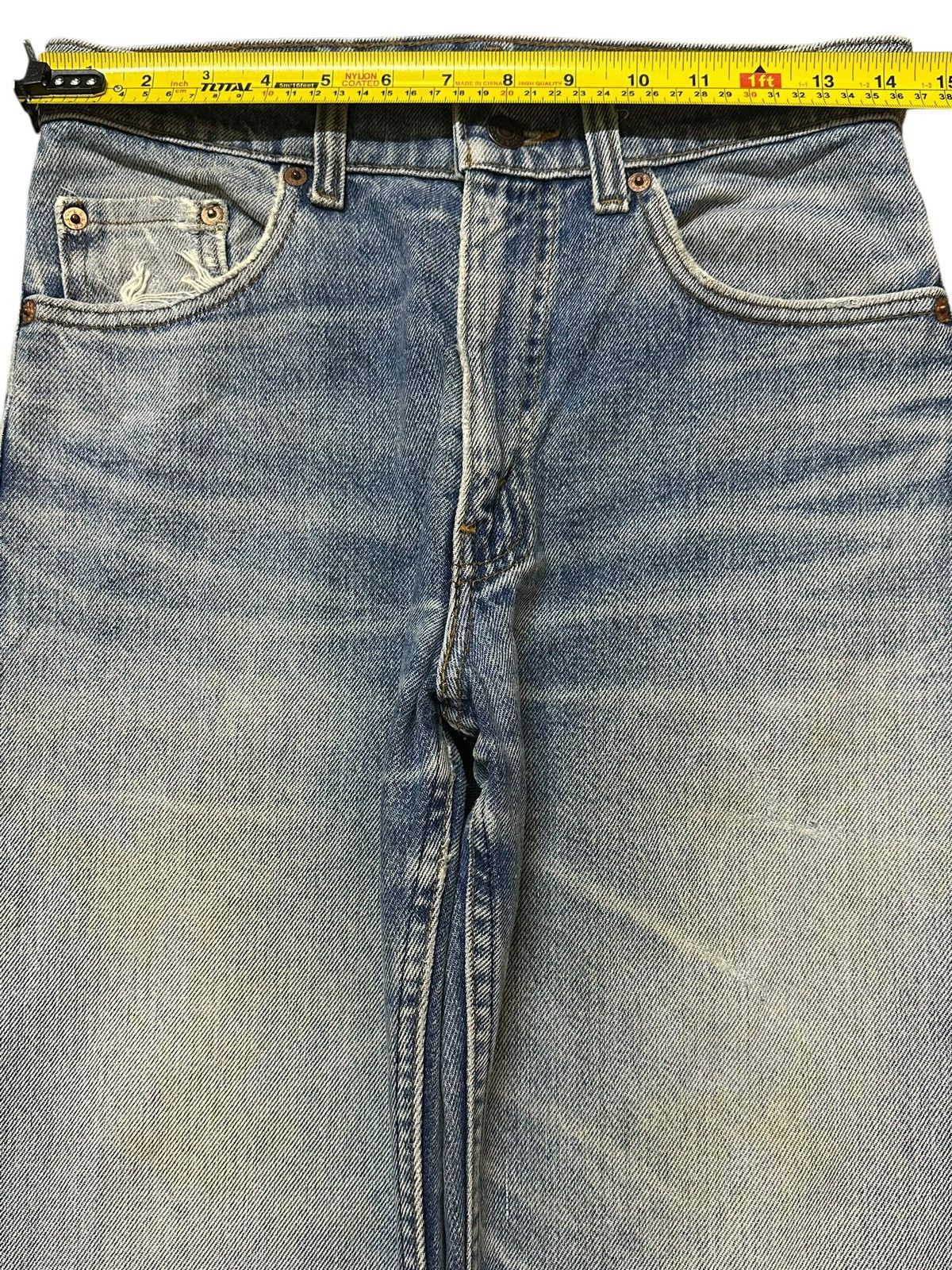 Levi's Vintage Usa 80s Levis 510 Light Wash Faded Distressed Jeans Size US 29 - 12 Thumbnail