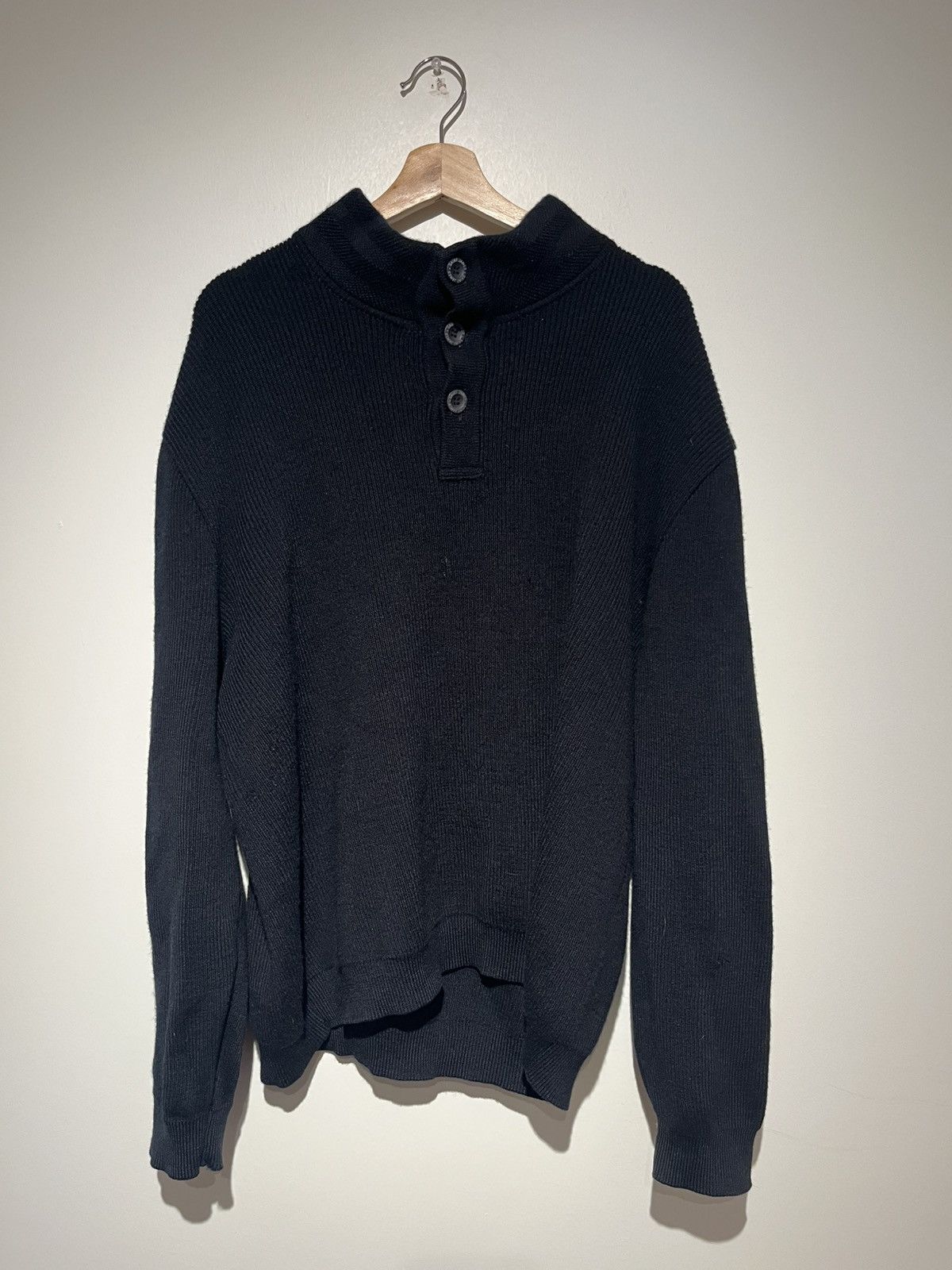 Saint James Navy Fisherman Sweater