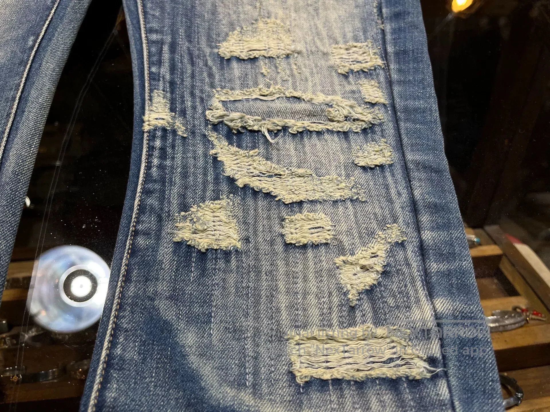 RRL Ralph Lauren distressed double RL jeans by Ralph Lauren. Size US 30 / EU 46 - 7 Thumbnail