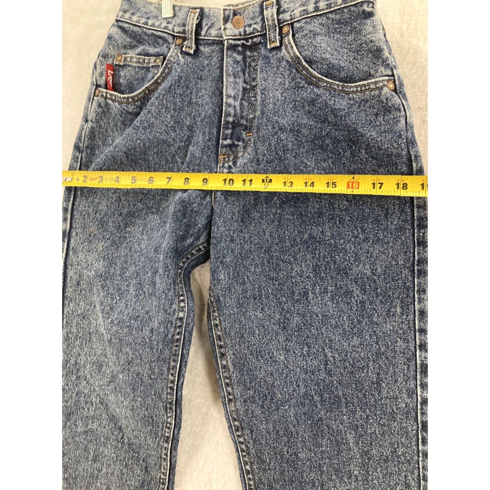 Lee Vintage Lee Mom Jeans Womens 16 High Rise Blue Cotton 90s Hipster Classic Size 38" / US 16 / IT 52 - 4 Thumbnail