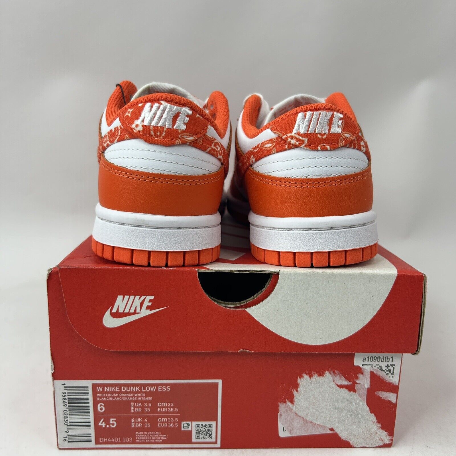 Nike Nike Shoes Dunk Low ESS “Orange Paisley/Rush Orange” 2024 Size US 6 / IT 36 - 4 Thumbnail