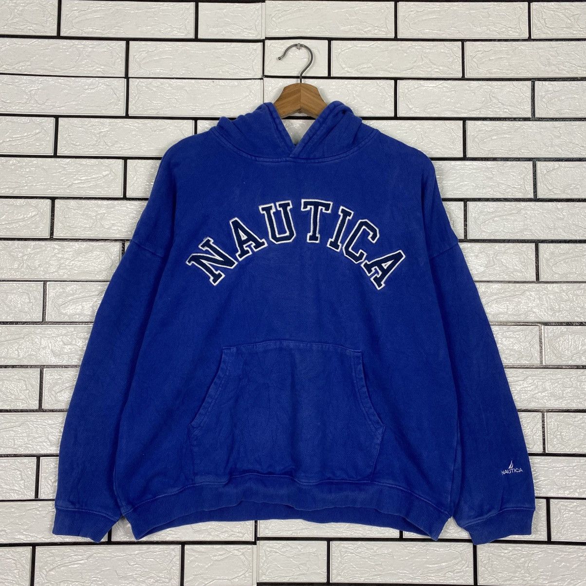 Japanese Brand 📌Vintage Hoodie Nautica Pull Over Embroidery Big Logo Size US XL / EU 56 / 4 - 13 Thumbnail