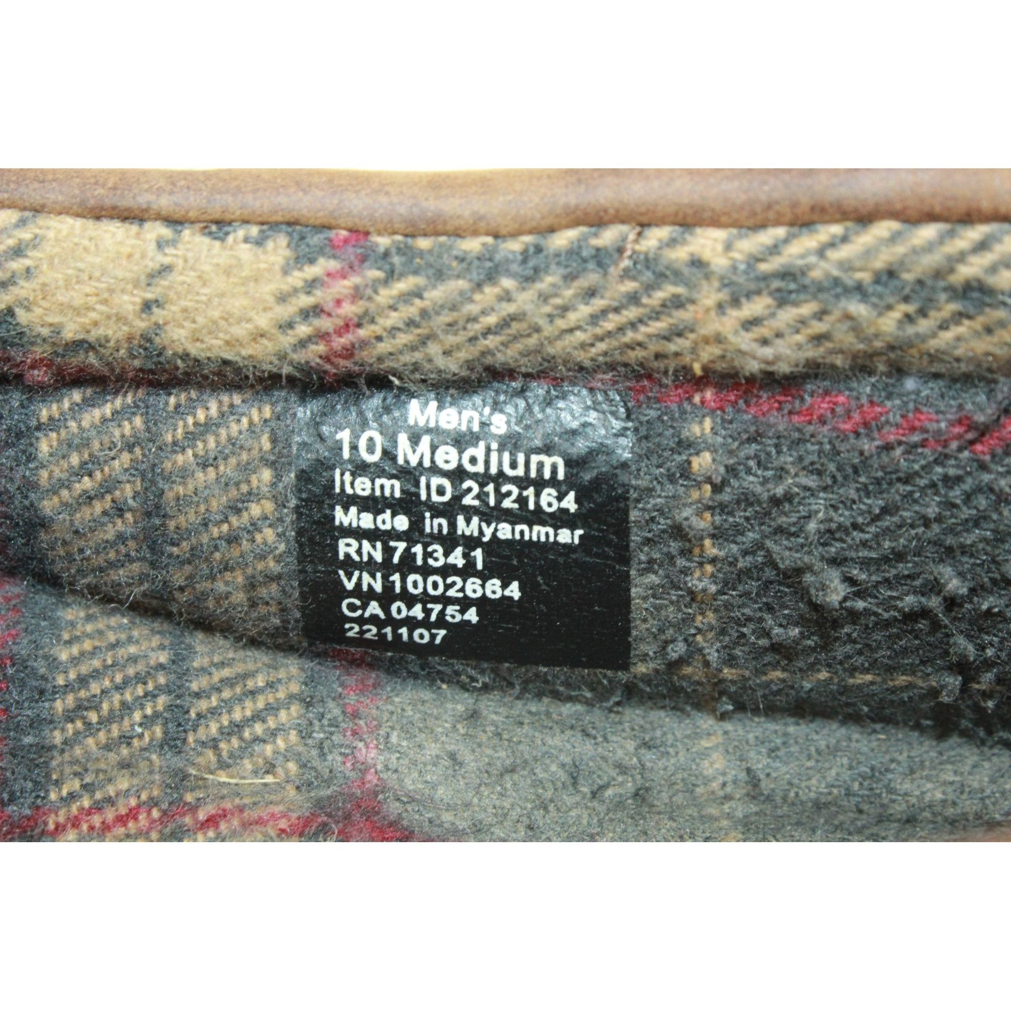L.L. Bean × Leather LL Bean Flannel-Lined Flexible Crepe Handsewn Slippers Size US 10 / EU 43 - 8 Thumbnail