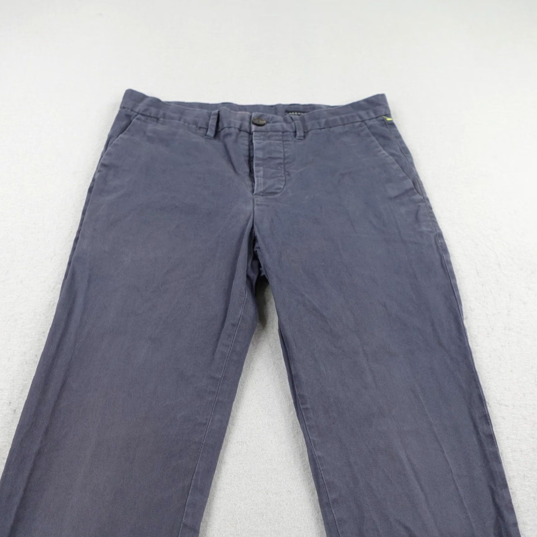 Allsaints All Saints Pants Mens 30x30 Park Chino Slim Fit Button Fly Straight Blue Casual Evening 30x30 Mens Pants Size US 30 / EU 46 - 2 Thumbnail