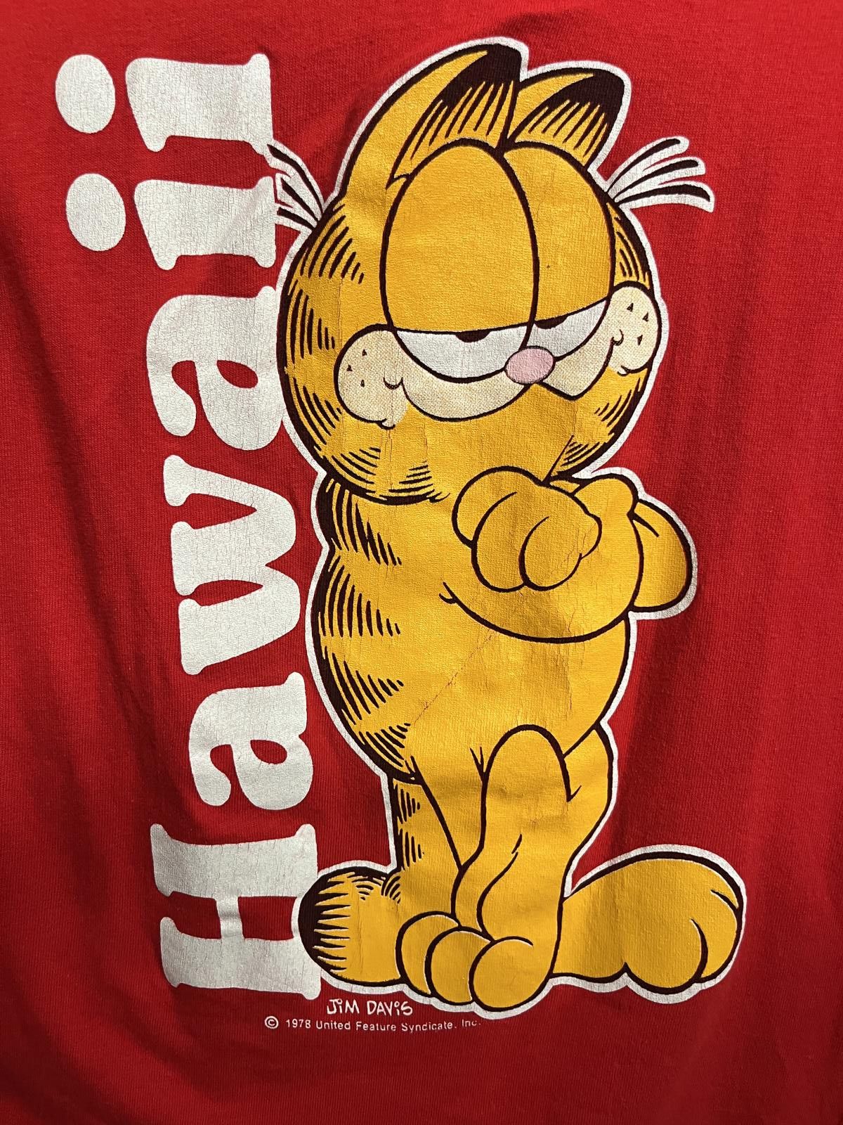 Designer VTG Garfield in Hawaii Tee Jim David 1978 Garfield T-shirt L Size US L / EU 52-54 / 3 - 3 Thumbnail