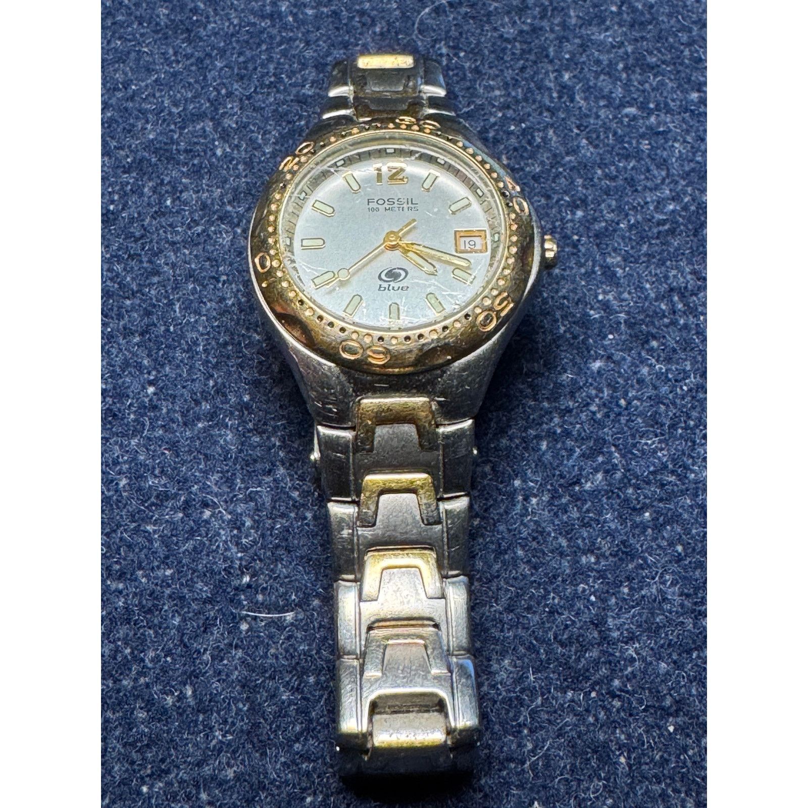 Fossil Fossil Blue 330 Meters Wrist Watch (needs battery) Size ONE SIZE - 2 Thumbnail