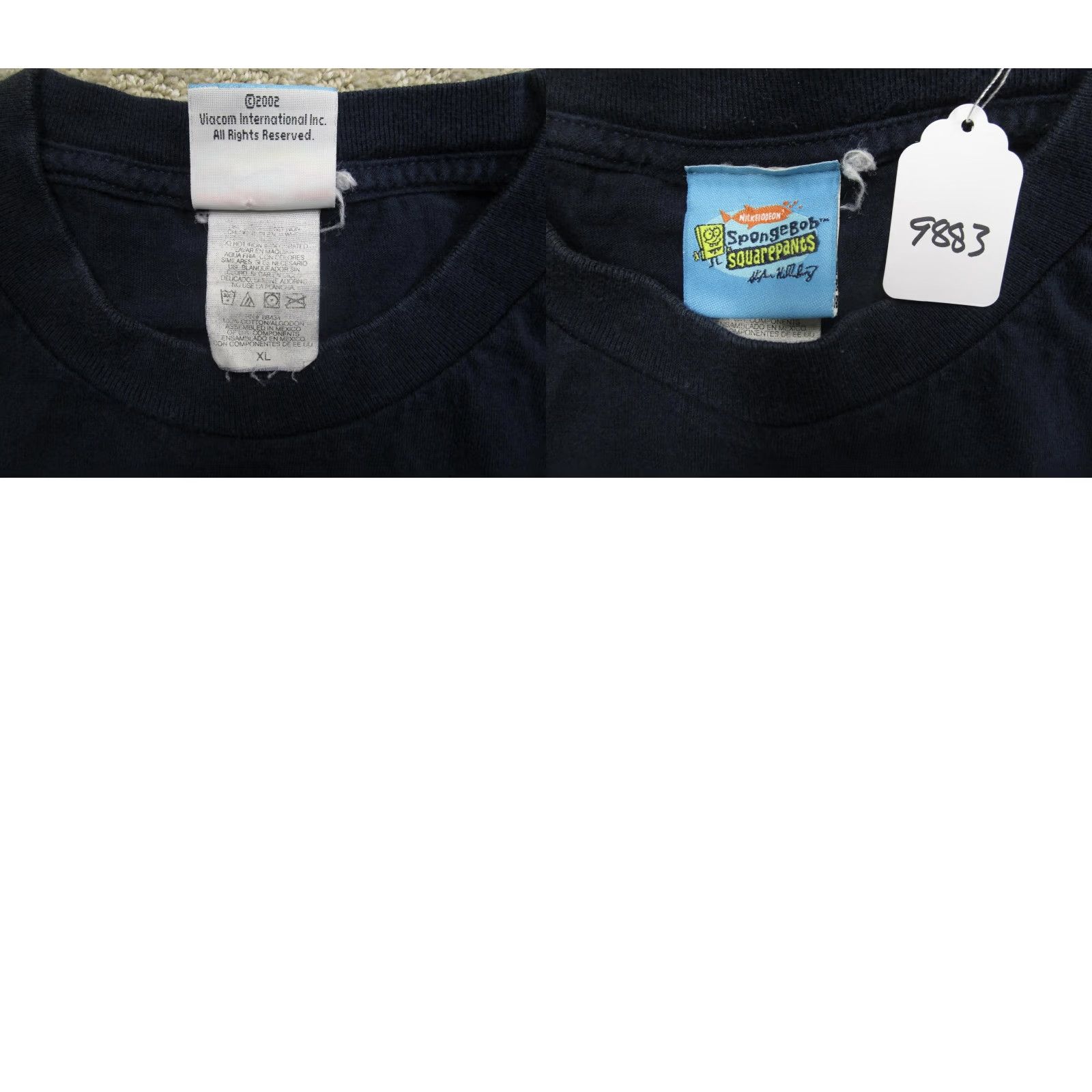 Nickelodeon VINTAGE Nickelodeon Spongebob Squarepants Shirt Mens XL Blue Cartoon Graphic 2000s 2002 90s T-Shirt Size US XL / EU 56 / 4 - 8 Thumbnail