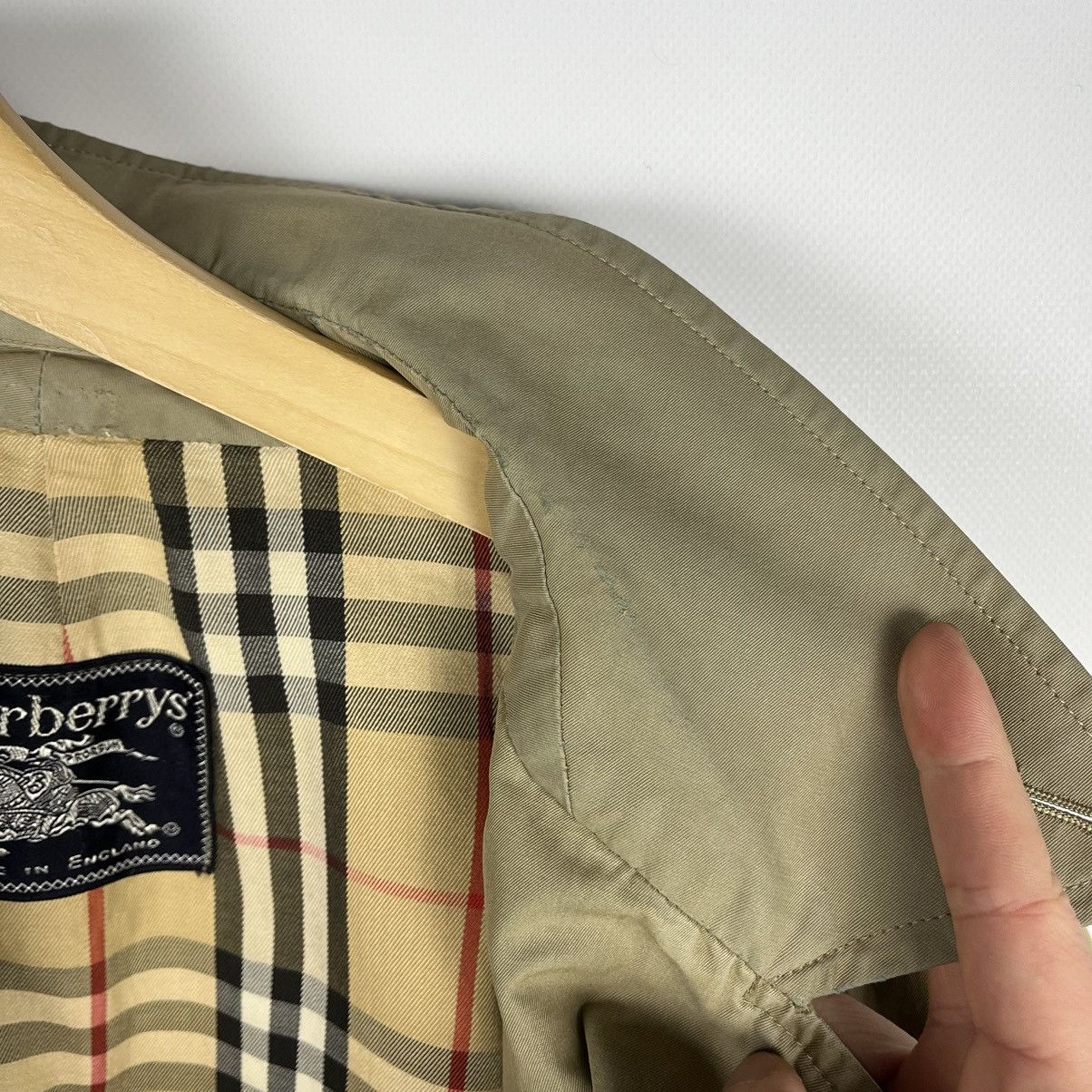 Burberry Vintage Burberrys prorsum Nova Check rare Trench Coat 90’s Size US M / EU 48-50 / 2 - 22 Thumbnail