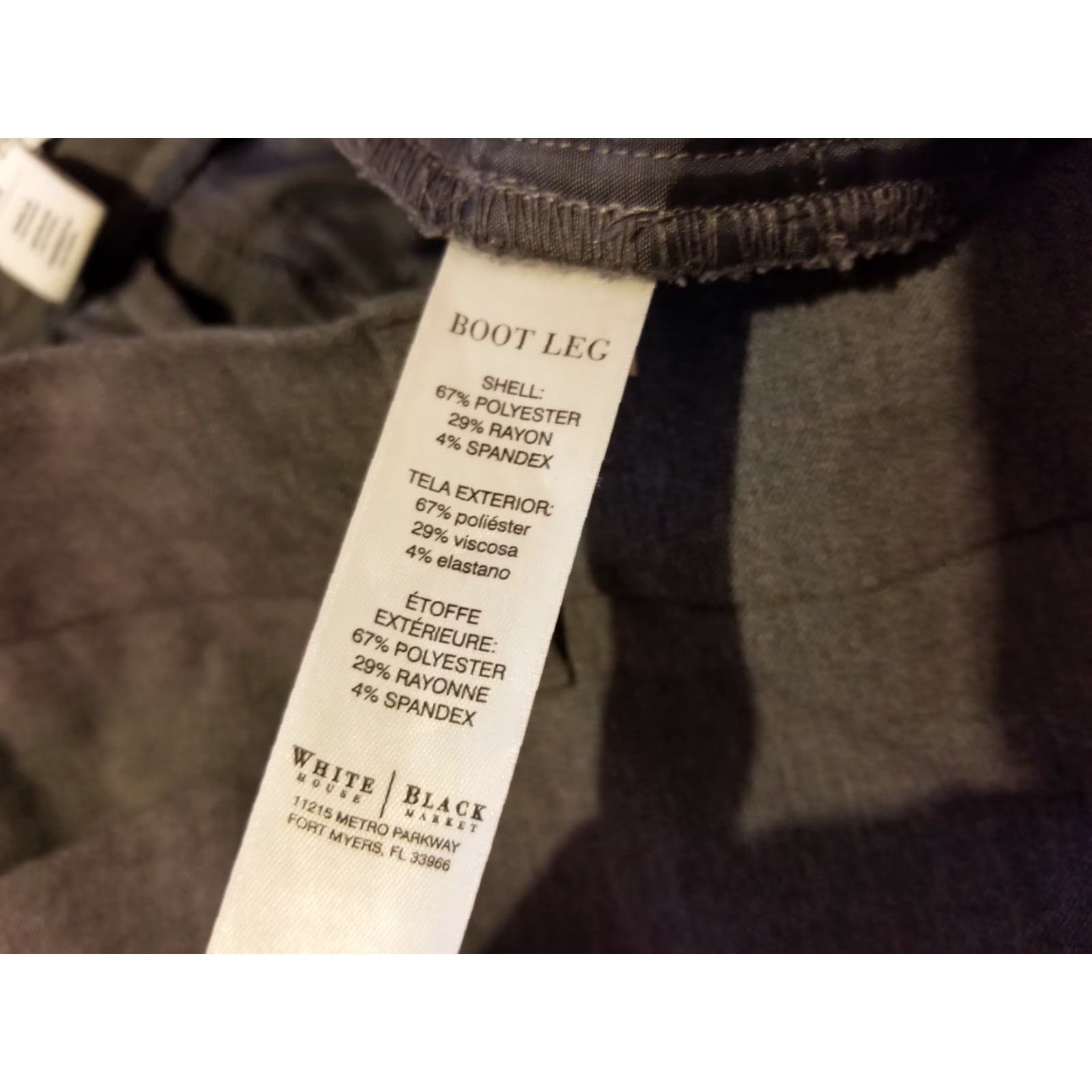 White House Black Market White House Black Market Dress Pants 14 Gray Slack Chino Khaki Trouser Womens Flat Front Regular Size 14 Ladies Pants Size 36" / US 14 / IT 50 - 5 Thumbnail