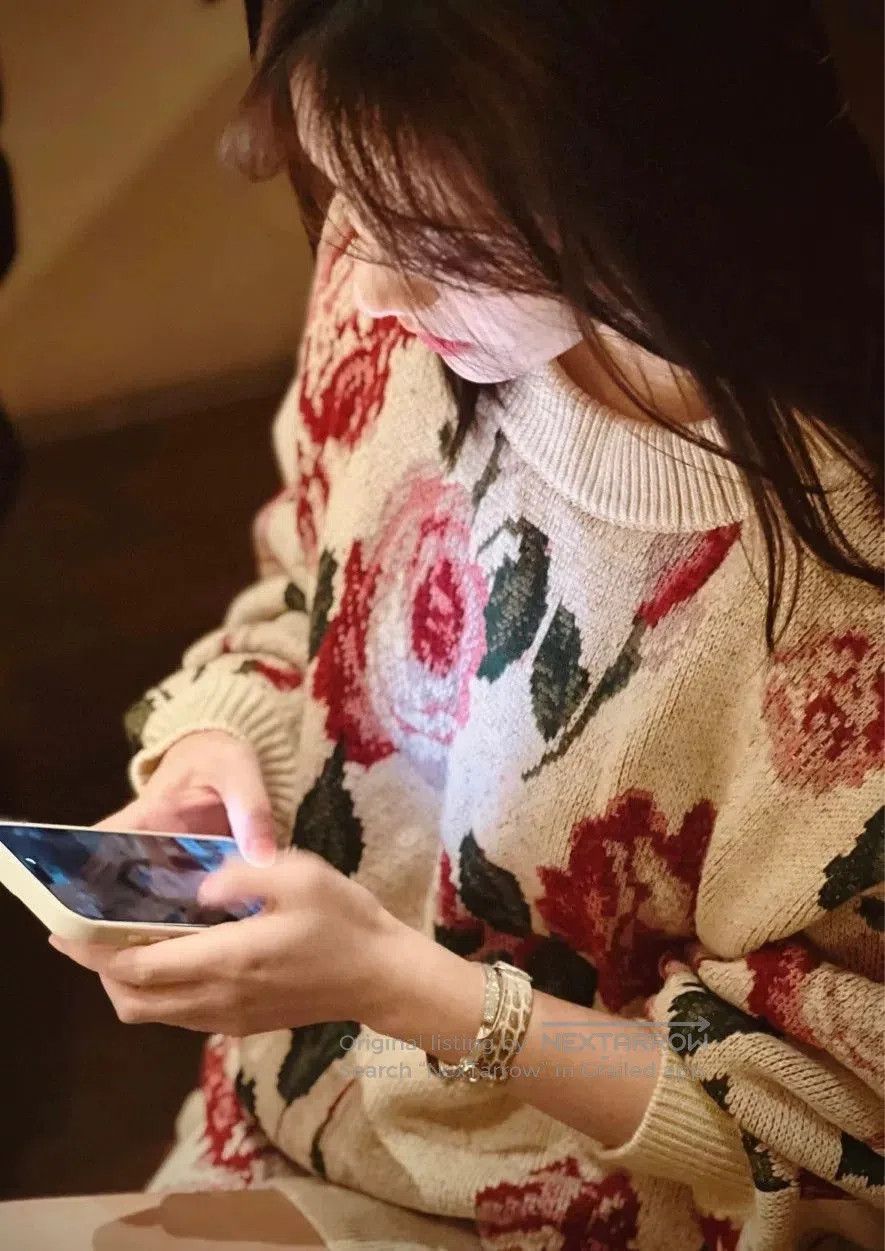 Magda Butrym New Magda Butrym Floral Knit Sweater. Size XXS / US 00 / IT 34 - 3 Thumbnail