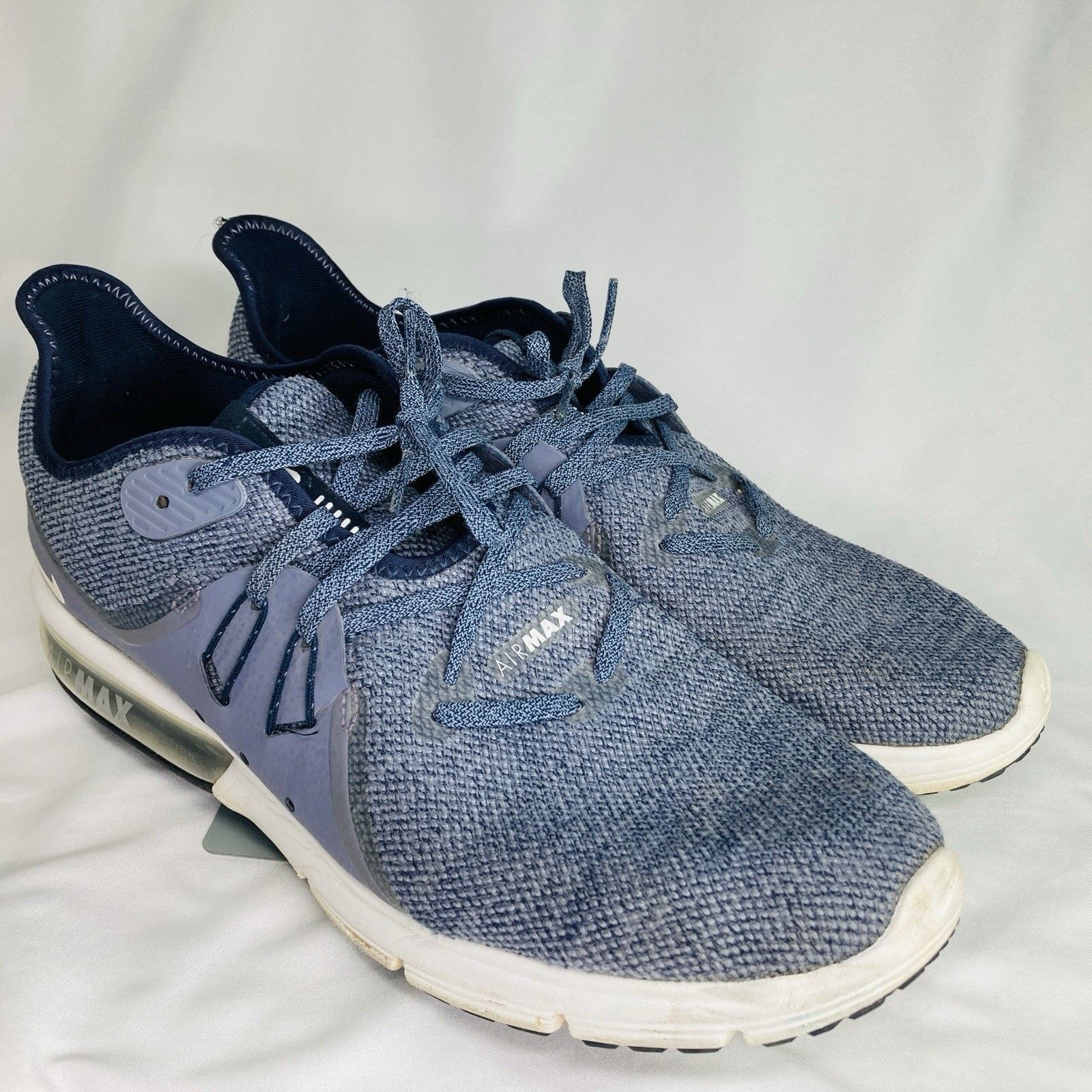Nike Nike Air Max Sequent 3 - Obsidian/Summit White - Size 10.5 Size US 10.5 / EU 43-44 - 4 Thumbnail