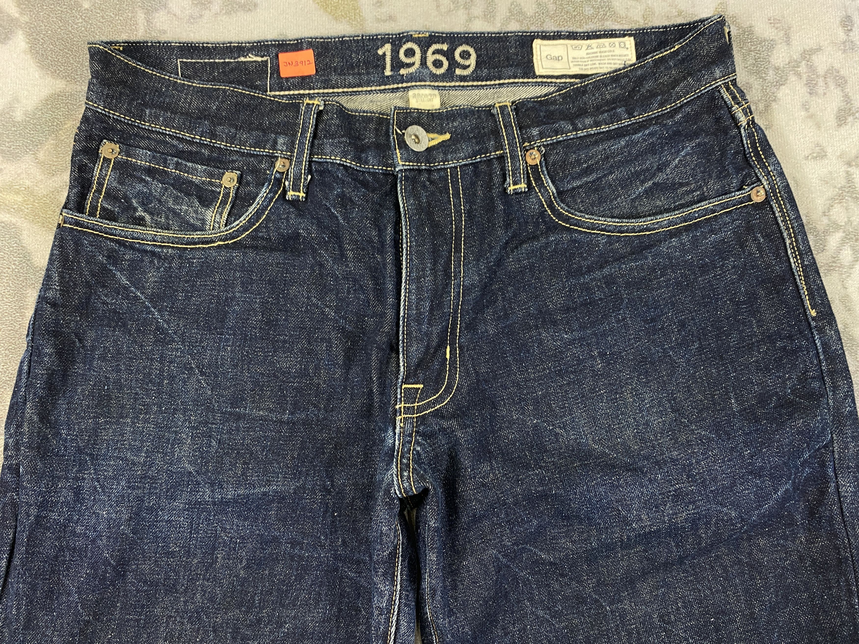 Japanese Brand Dark Blue Gap 1969 Jeans 32x29.5 Denim- JN3912 Size US 32 / EU 48 - 3 Thumbnail