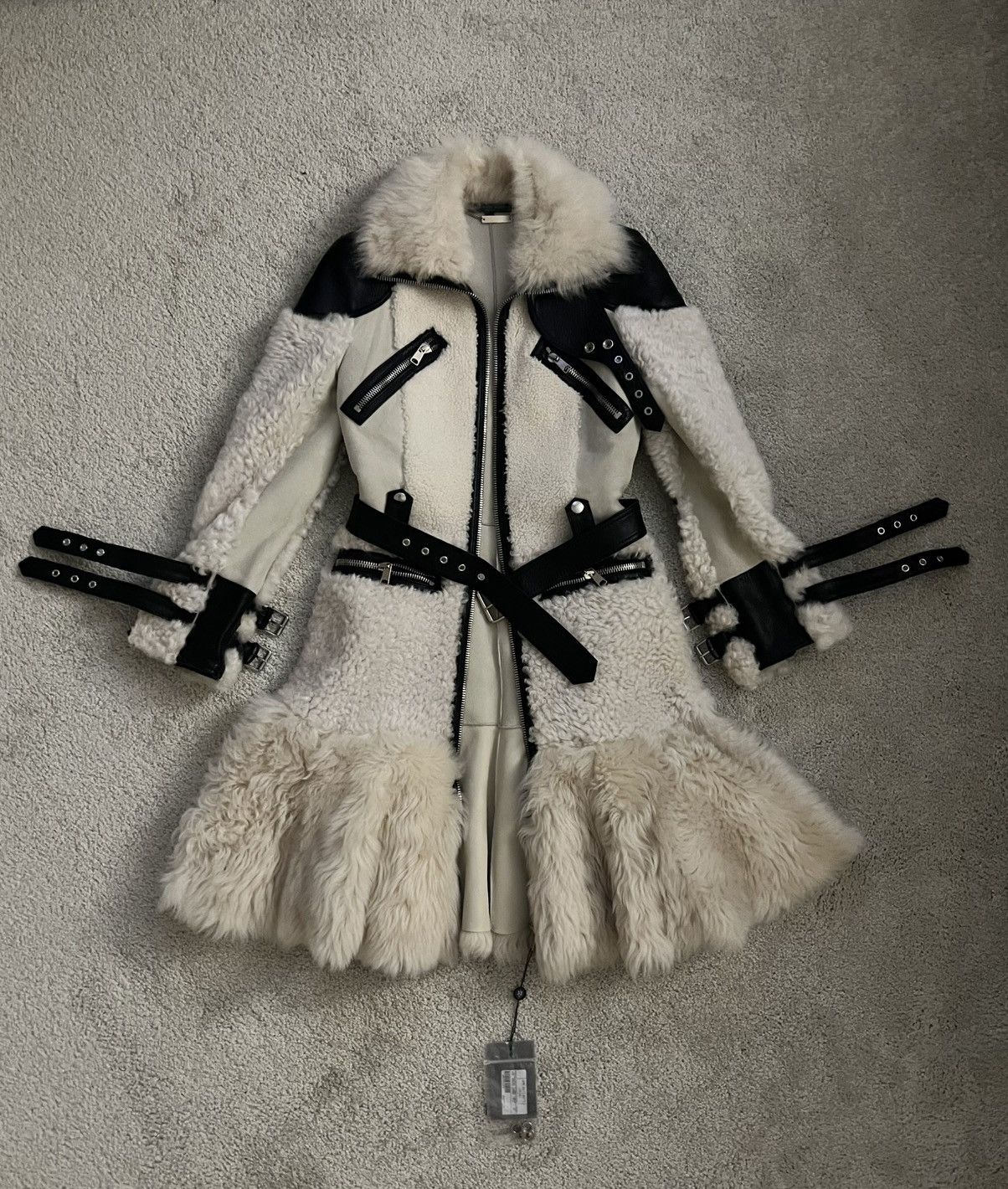 Alexander McQueen Alexander McQueen shearling biker coat Size XS / US 0-2 / IT 36-38 - 3 Thumbnail