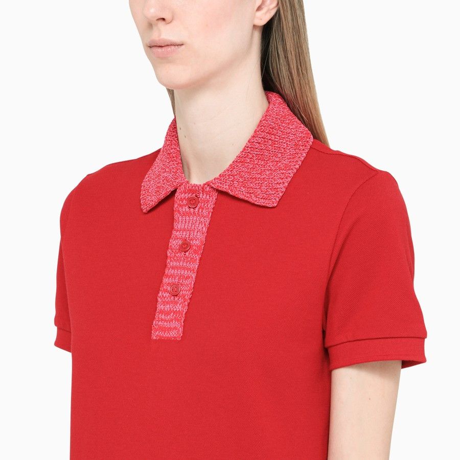Bottega Veneta o1d2blof0824 Polo Shirts in Red Size XS / US 0-2 / IT 36-38 - 3 Thumbnail