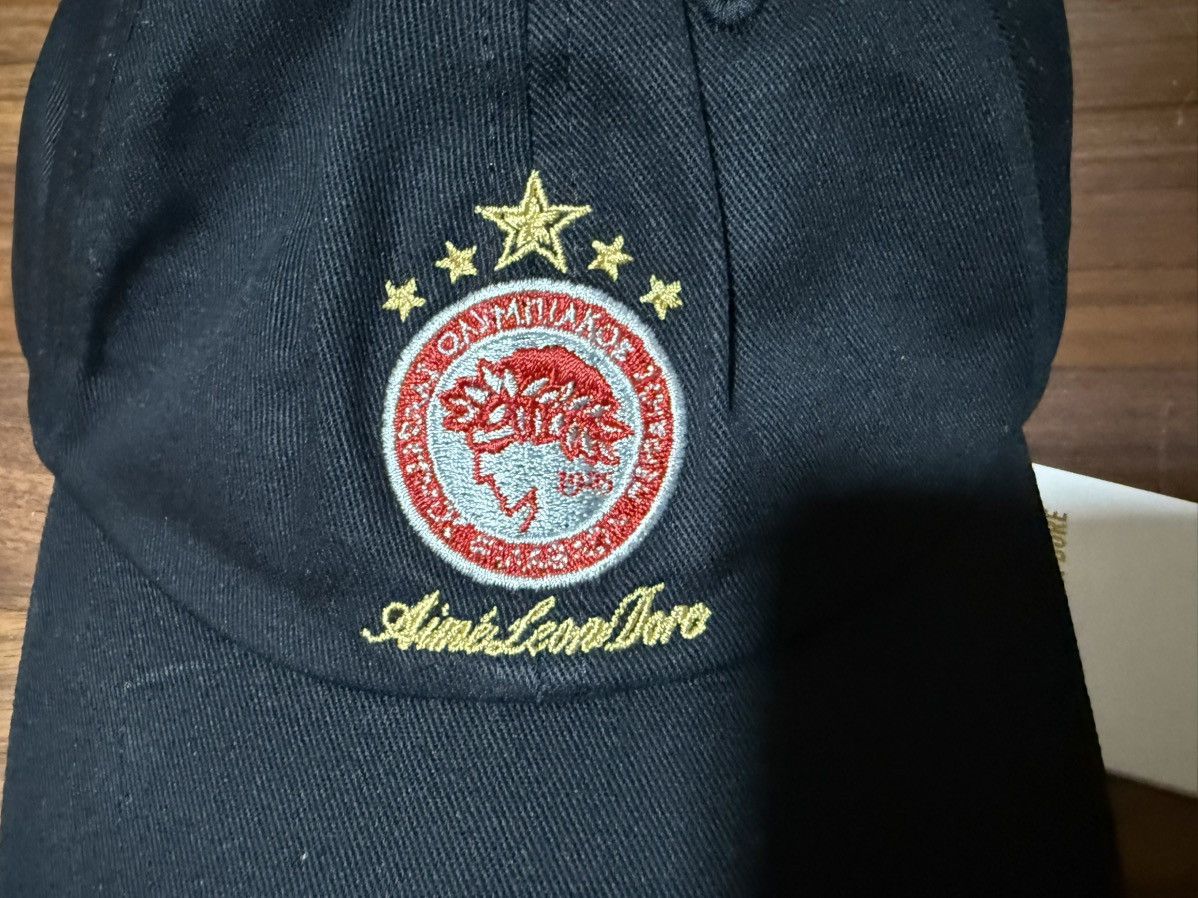 Aime Leon Dore Aime Leon Dore ALD / Olympiacos F.C. Logo Hat Jet Black Size ONE SIZE - 5 Thumbnail