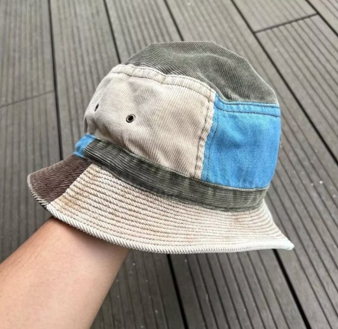 Kapital Kapital Colorblock Patchwork Bucket hats Size ONE SIZE - 7 Thumbnail