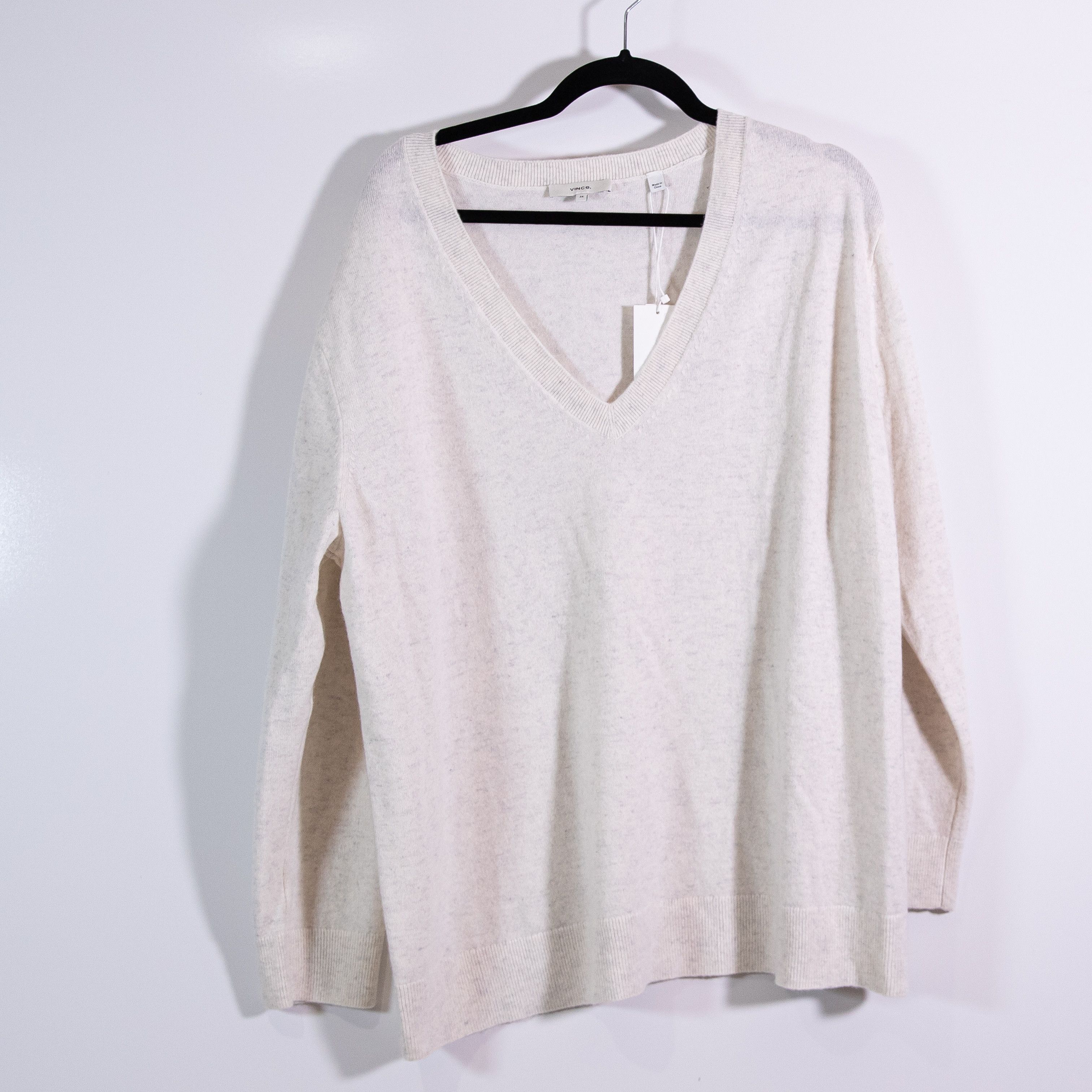 Vince NEW Vince Women's 100% Cashmere Ribbed Size XXL / US 16-18 / IT 52-54 - 1 Thumbnail