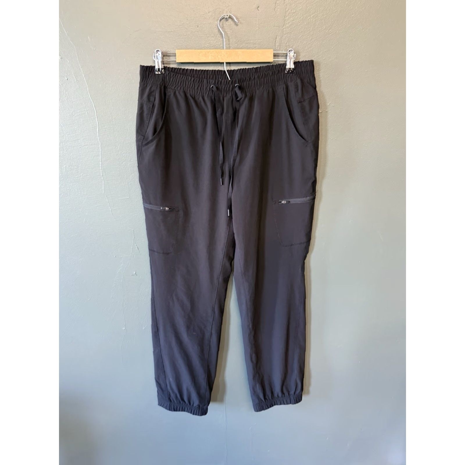 Eddie Bauer Eddie Bauer Womens Black Outdoor Hiking Cargo Jogger Pants Lined Size 12 Size 34" / US 12 / IT 48 - 2 Thumbnail