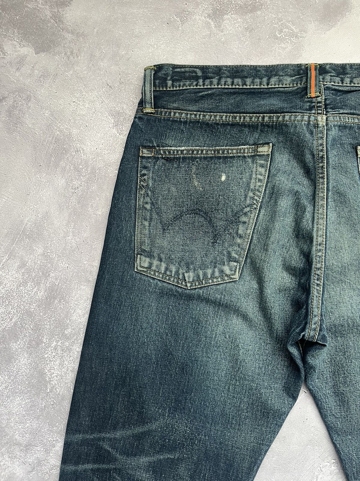 Edwin Vtg Edwin Distressed Mudwash Selvage Denim Pants Jeans 31x33 Size US 31 - 14 Thumbnail