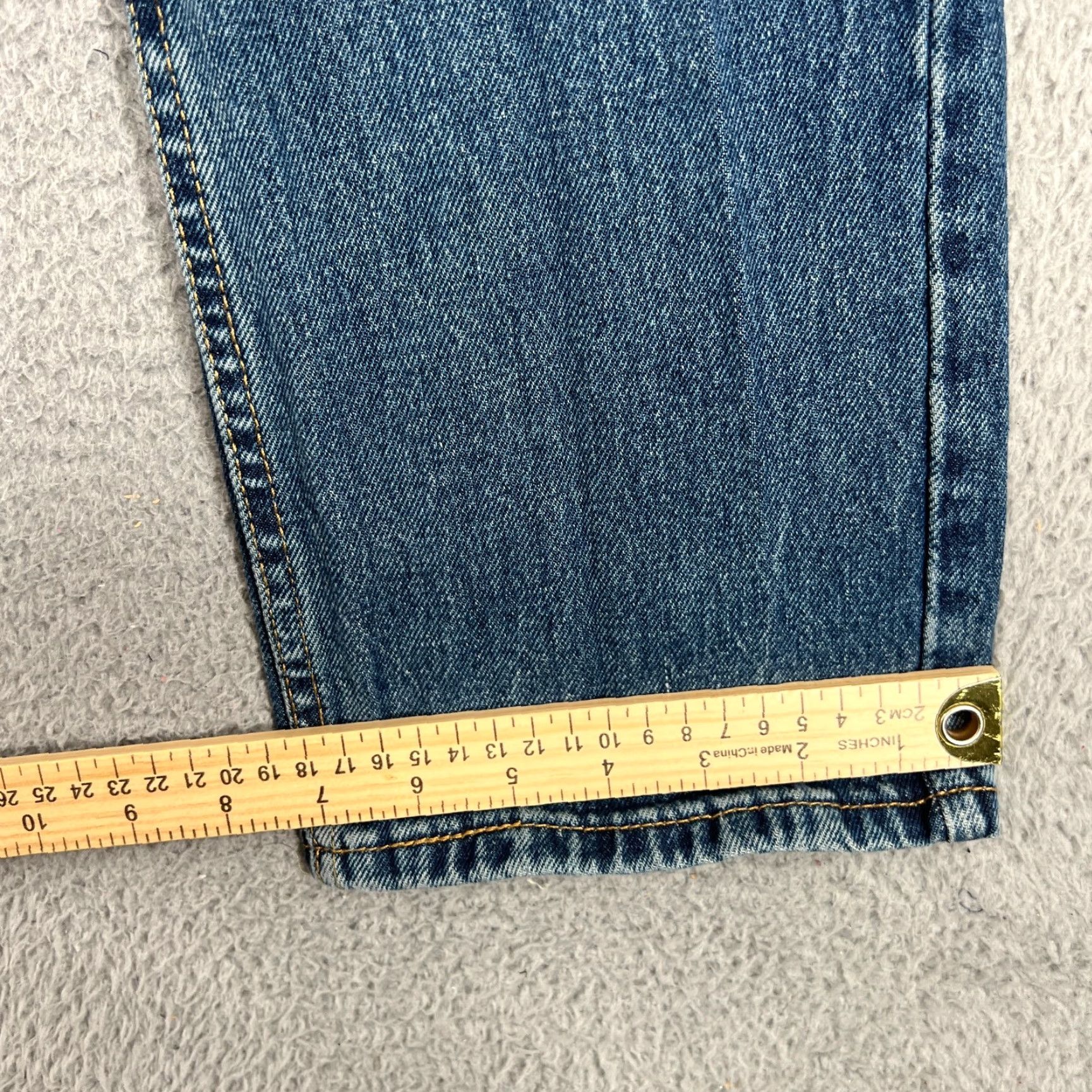Levi's Levi's 513 Jeans Slim Straight Denim 31x30 Blue Dark Wash Stretch Mens Straight Leg Regular Vintage No Size US 31 - 2 Thumbnail