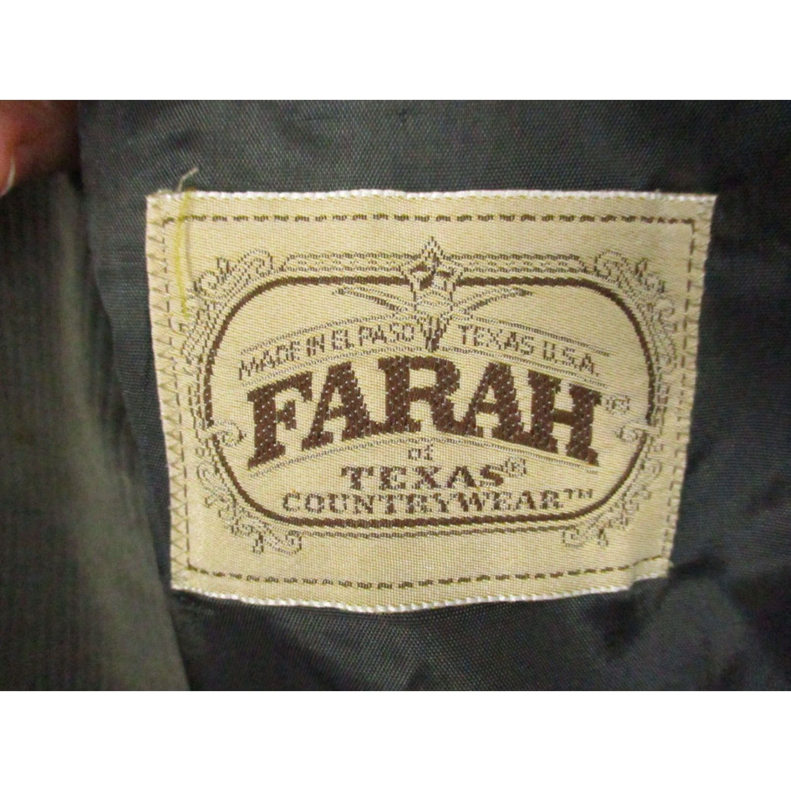 Farah VINTAGE Farah CORDUROY Blazer Elbow Patch SUEDE Gray 42R Sportscoat COUNTRY Blazer Mens Size 42R - 7 Thumbnail