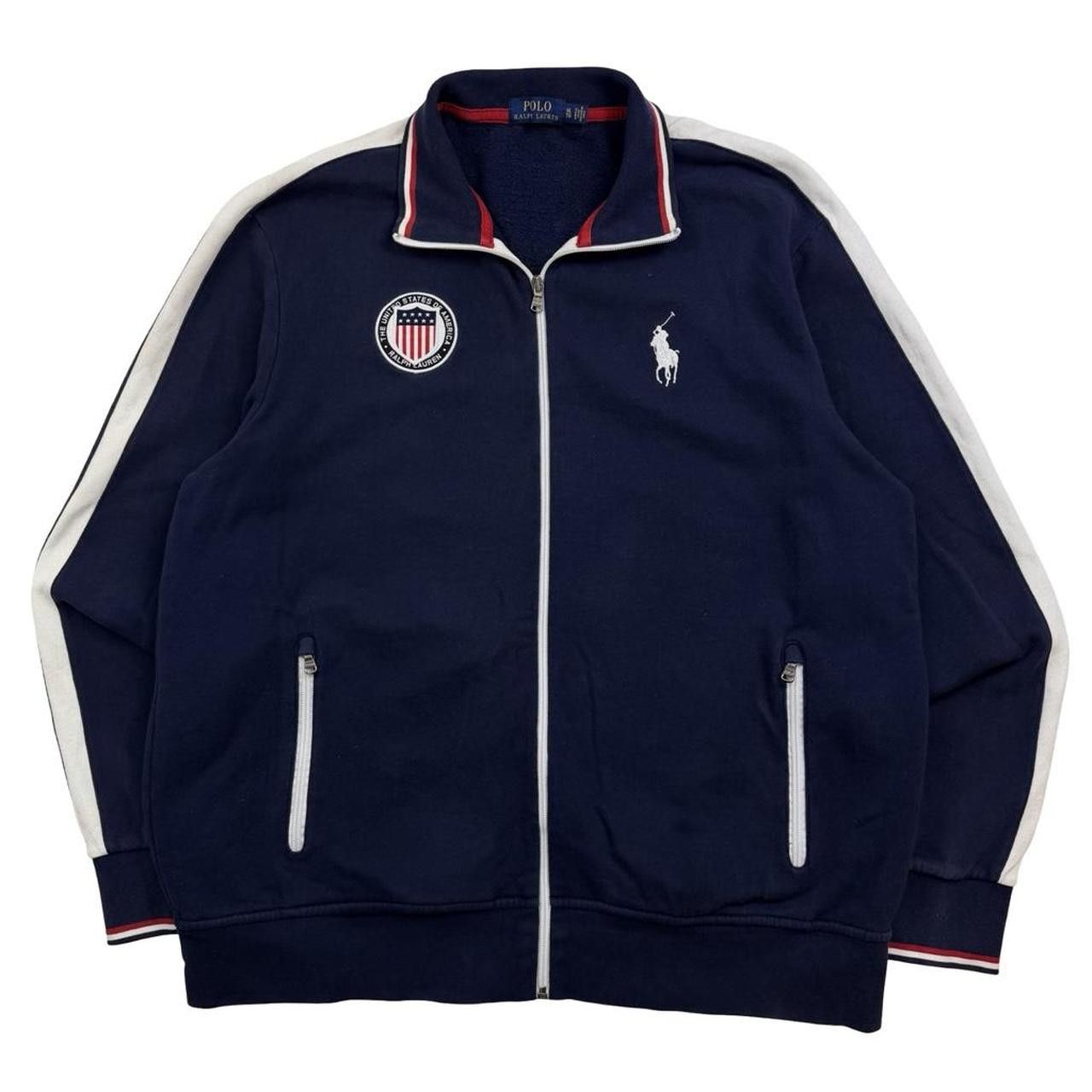 Polo Ralph Lauren Polo By Ralph Lauren USA Zip Up Track Jacket - Extra Large Size US XL / EU 56 / 4 - 1 Thumbnail