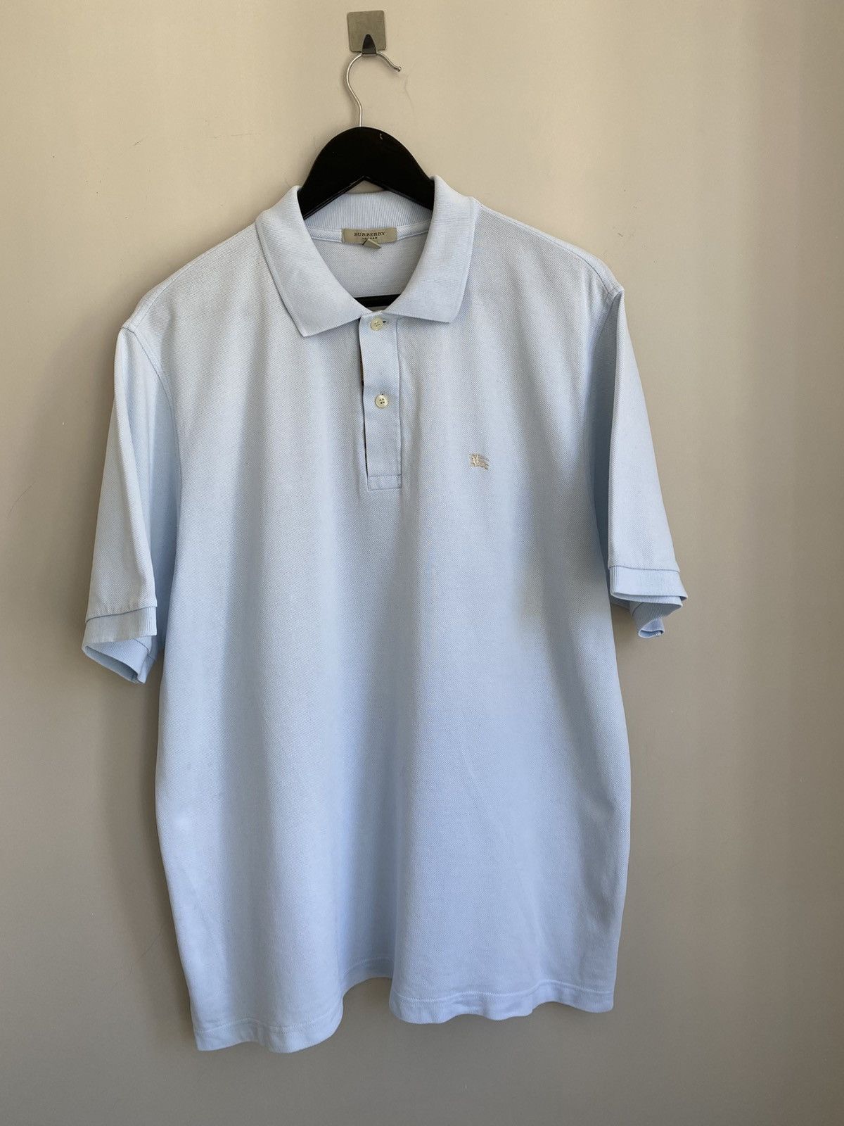 Burberry Burberry mens polo t-shirt white size L Size US L / EU 52-54 / 3 - 2 Thumbnail