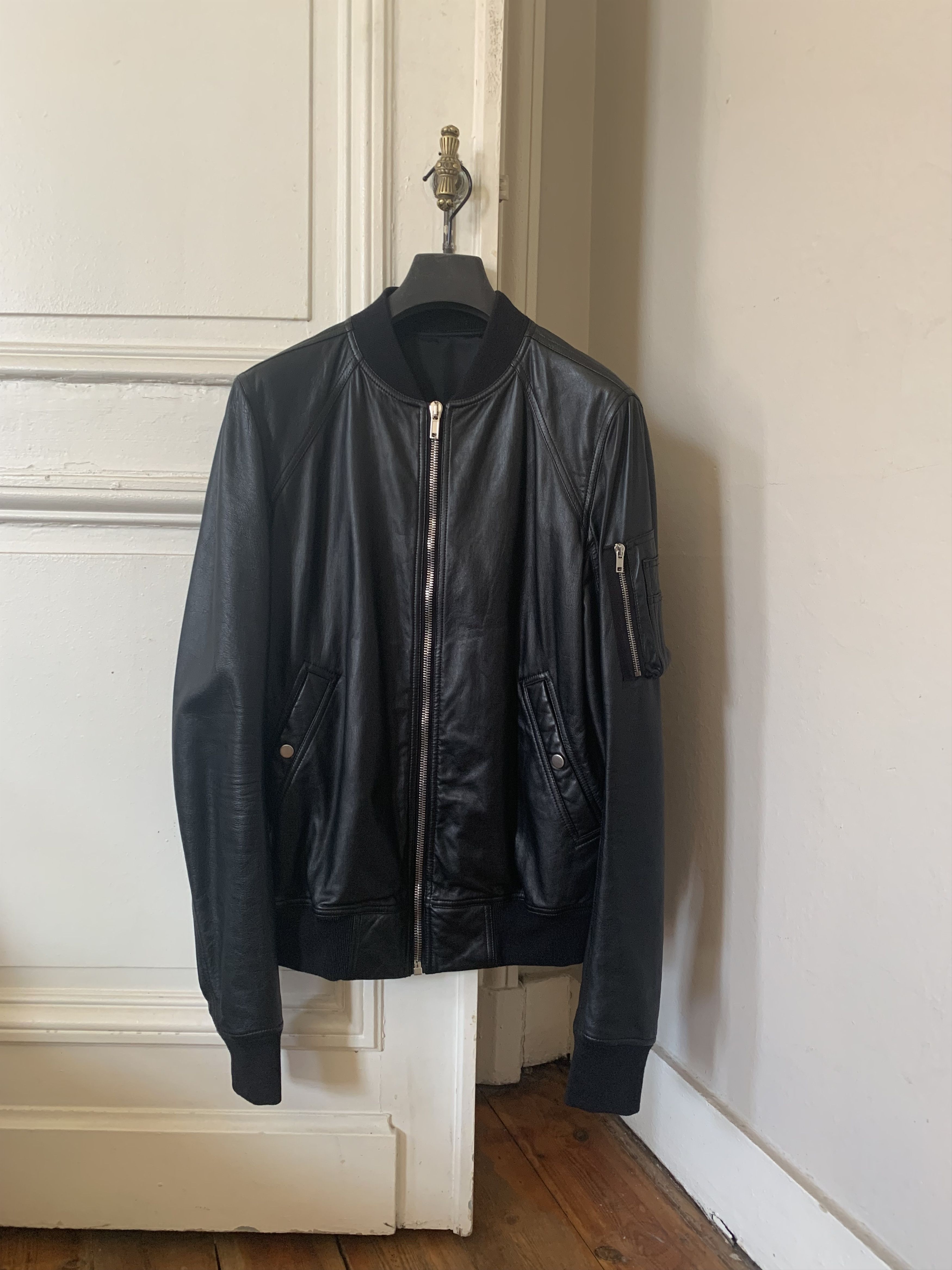 ジャケット・アウター rickowens TECUATL leather jacket Buy Rick Owens Tecuatl Lamb Leather Jacket Online at Groupie