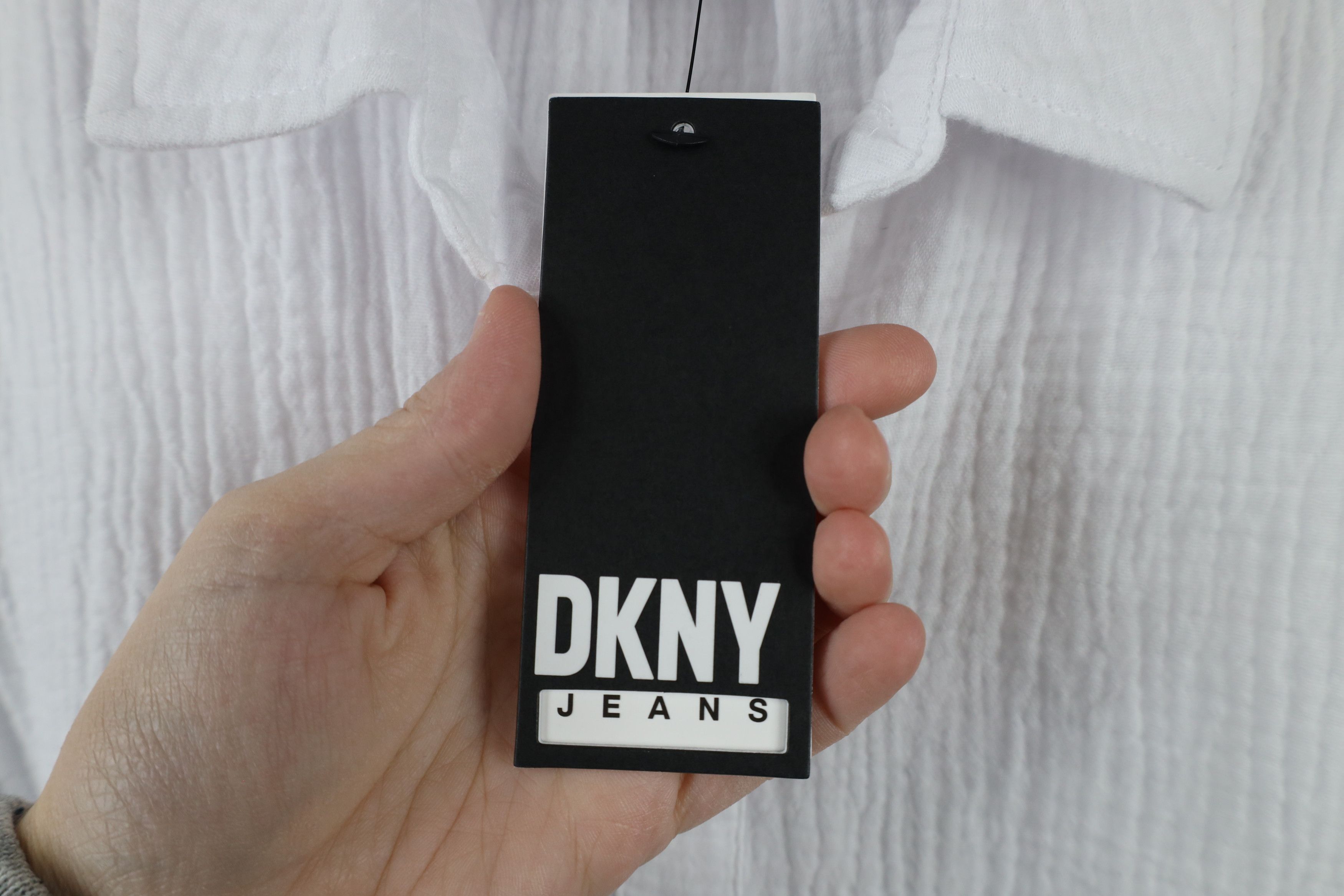 DKNY × Vintage Deadstock Vintage Y2K DKNY Collared Button Shirt White Size S / US 4 / IT 40 - 5 Thumbnail