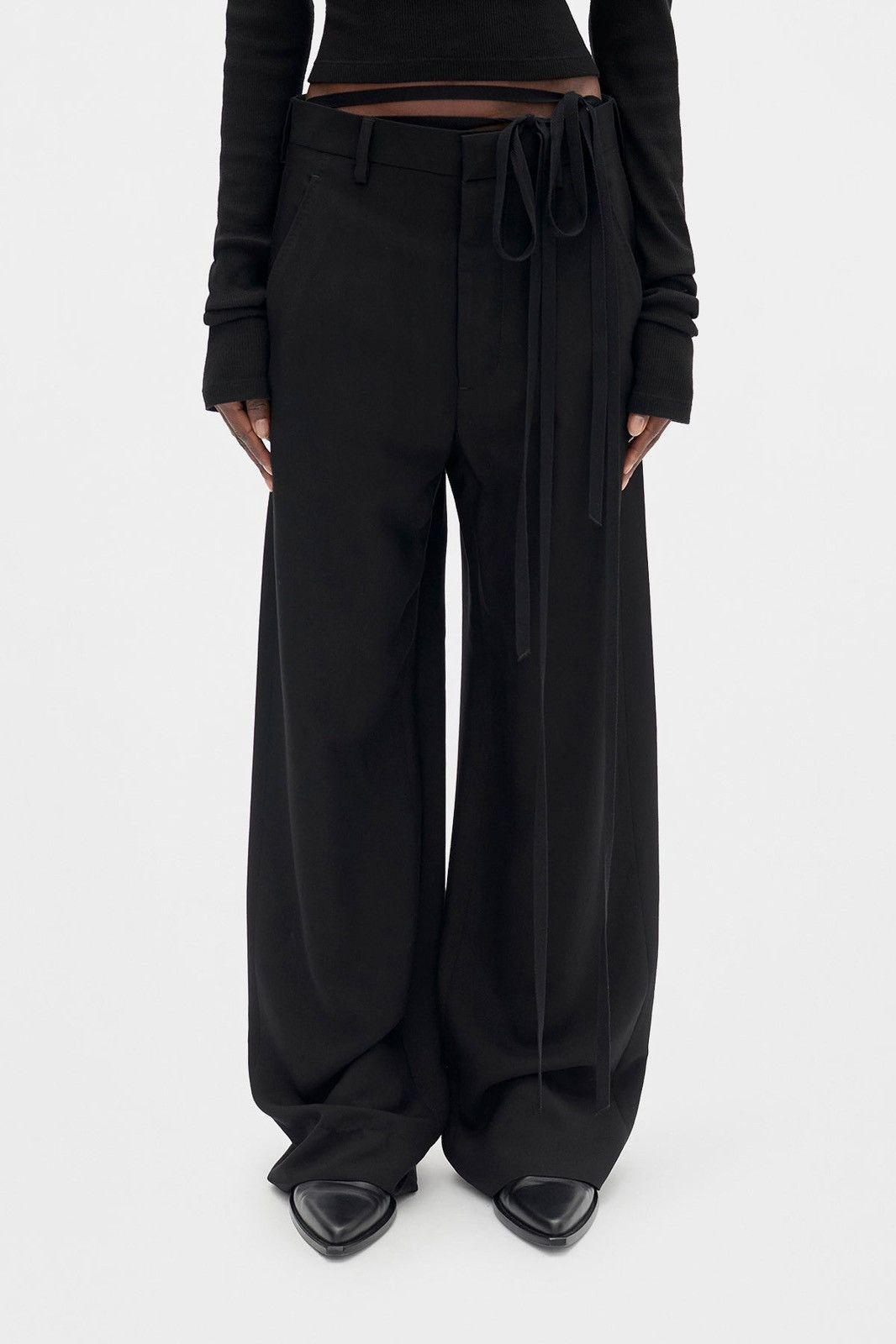 Ann Demeulemeester Belinda Wide Leg Pants Size 26" / US 2 / IT 38 - 1 Thumbnail