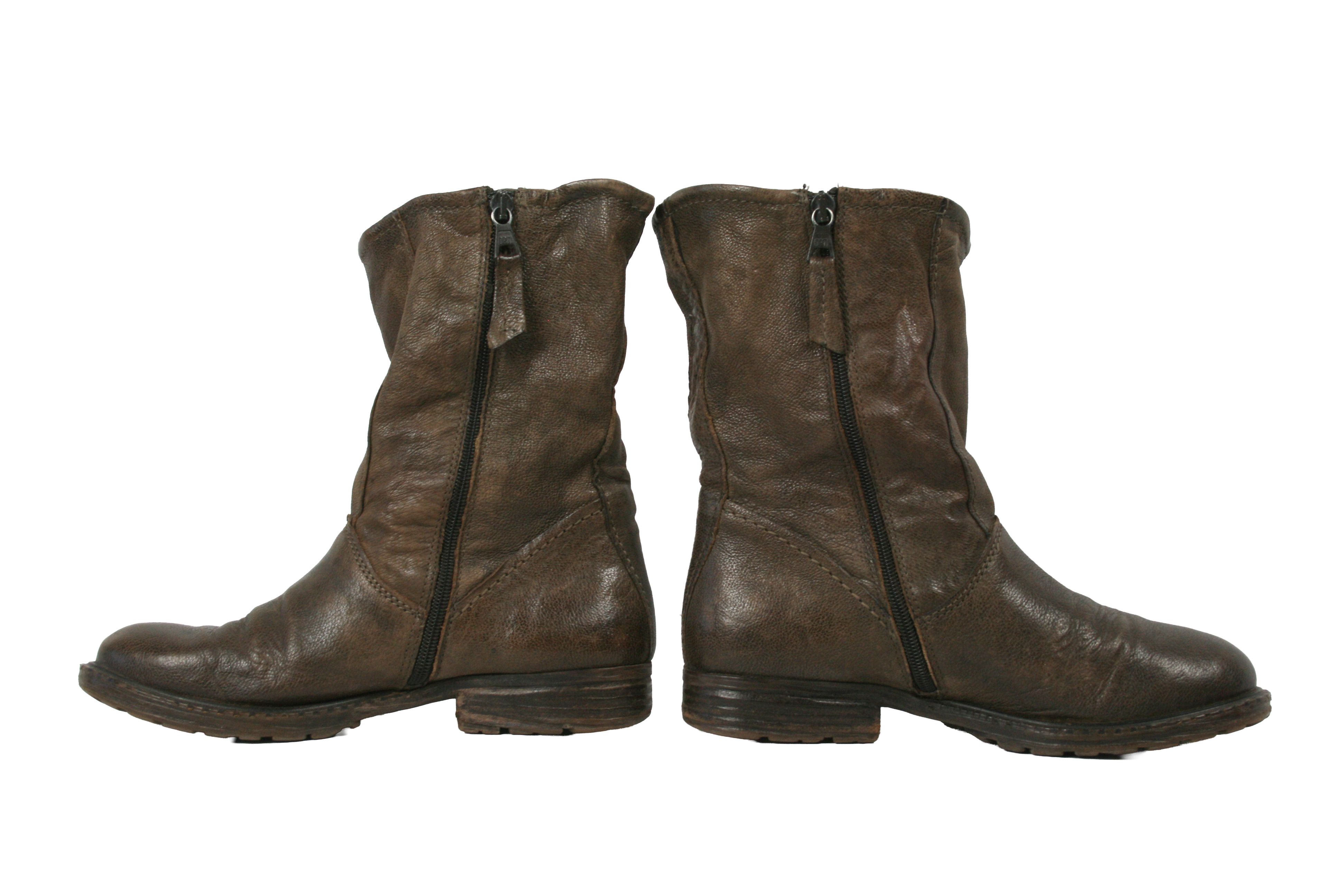 A.S.98 00S Avant Garde Tornado Grunge Biker Boots Vintage Size US 7 / IT 37 - 11 Thumbnail