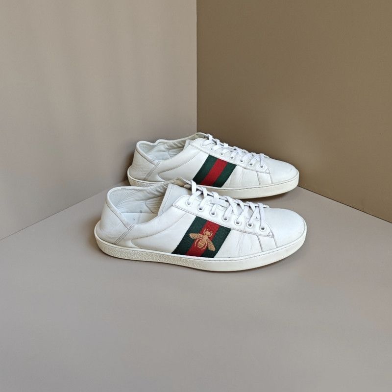 Gucci Gucci Ace Low-Top Lace-Up Sneakers Size US 11 / EU 44 - 6 Thumbnail