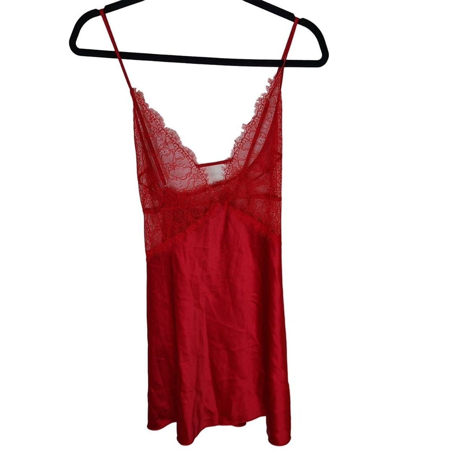 Victoria's Secret Victorias Secret Womens Satin Lingerie Eyelash Lace Coquette Size XL / US 12-14 / IT 48-50 - 1 Thumbnail