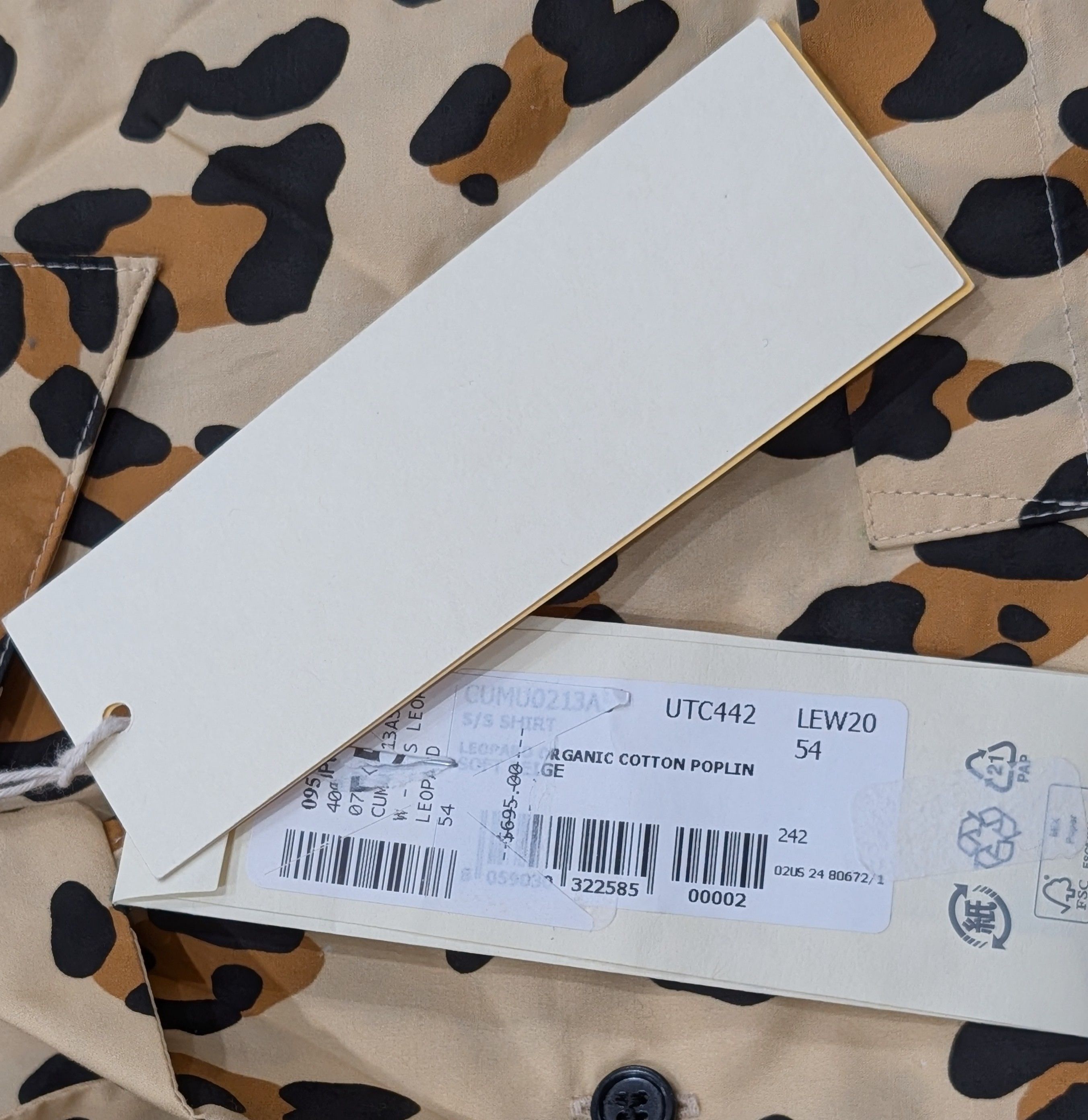 Marni MARNI SS Cotton Button Up Shirt Leopard Multi 54 US 44 Size US L / EU 52-54 / 3 - 8 Thumbnail