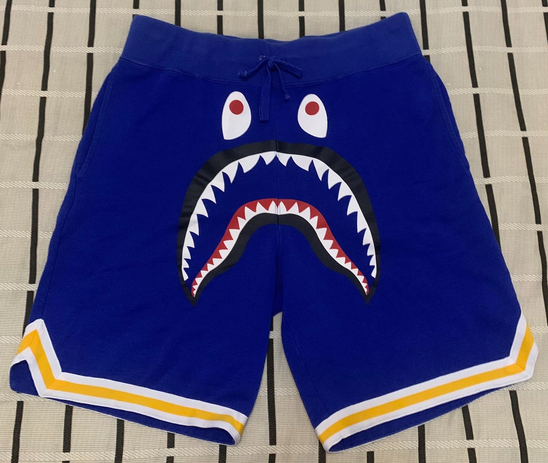 Bape Bape Basketball Shark Blue Shorts L Men Size US 34 / EU 50 - 1 Thumbnail