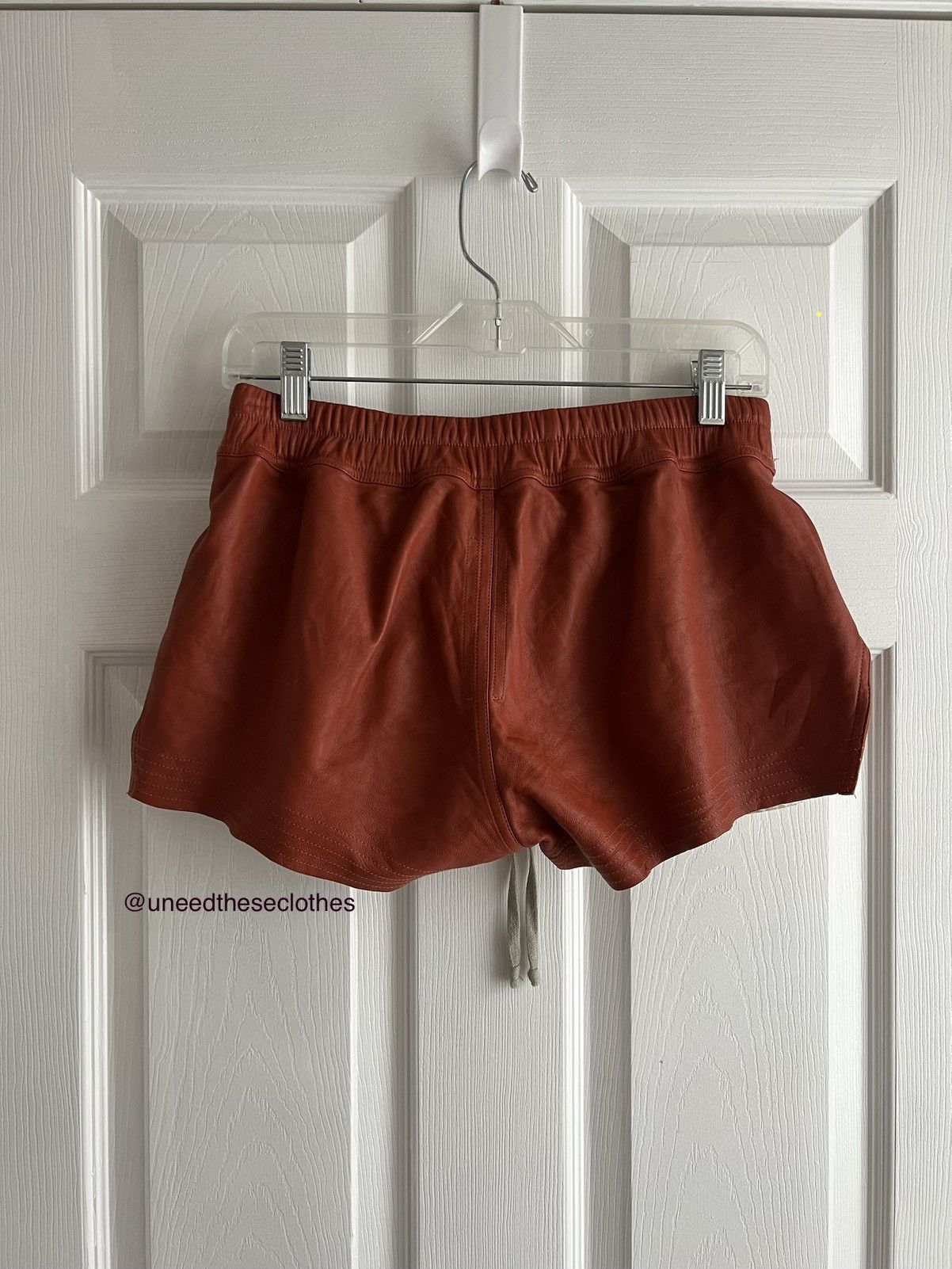 Rick Owens Rick Owens Leather Shorts Size 27" / US 4 / IT 40 - 2 Thumbnail