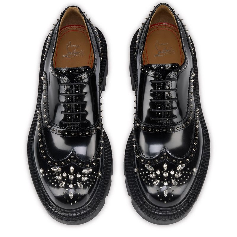 Christian Louboutin os11x0526 College Strass Penny Loafers in Black Size US 8 / EU 41 - 4 Thumbnail
