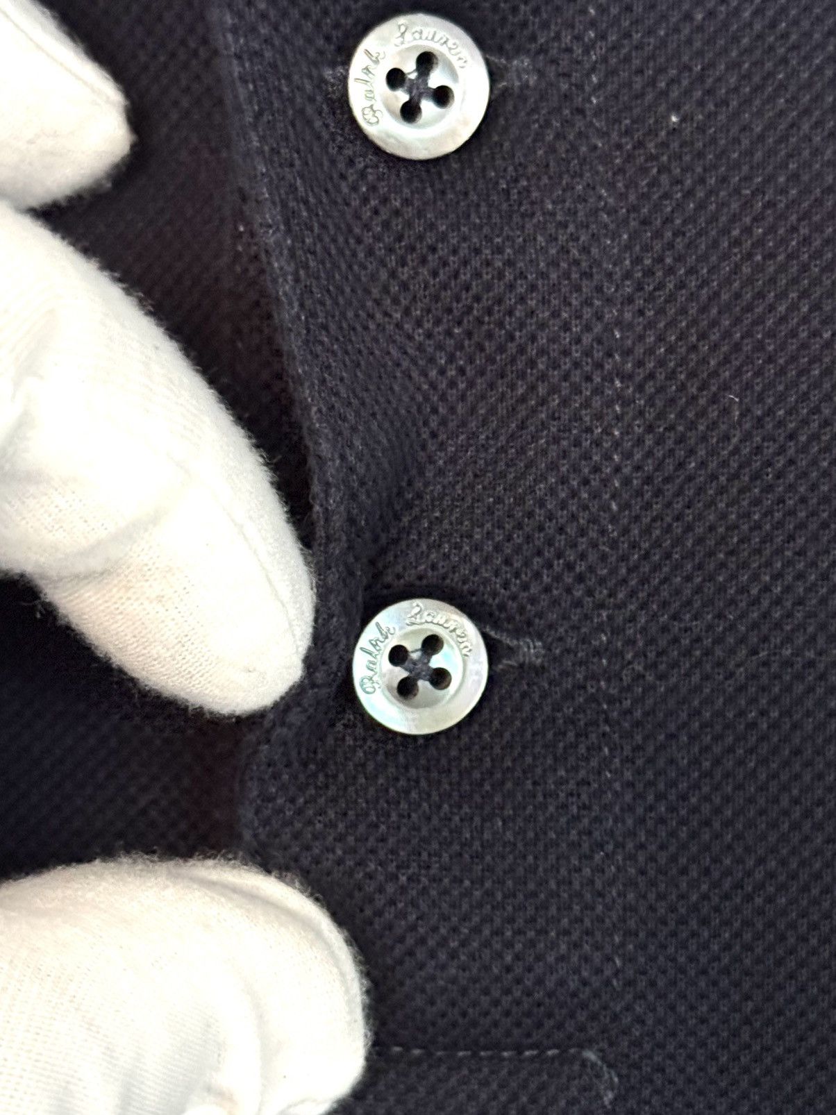 Ralph Lauren Purple Label Ralph Lauren Purple Label teddy bear pique polo navy blue XL Size US XL / EU 56 / 4 - 6 Thumbnail