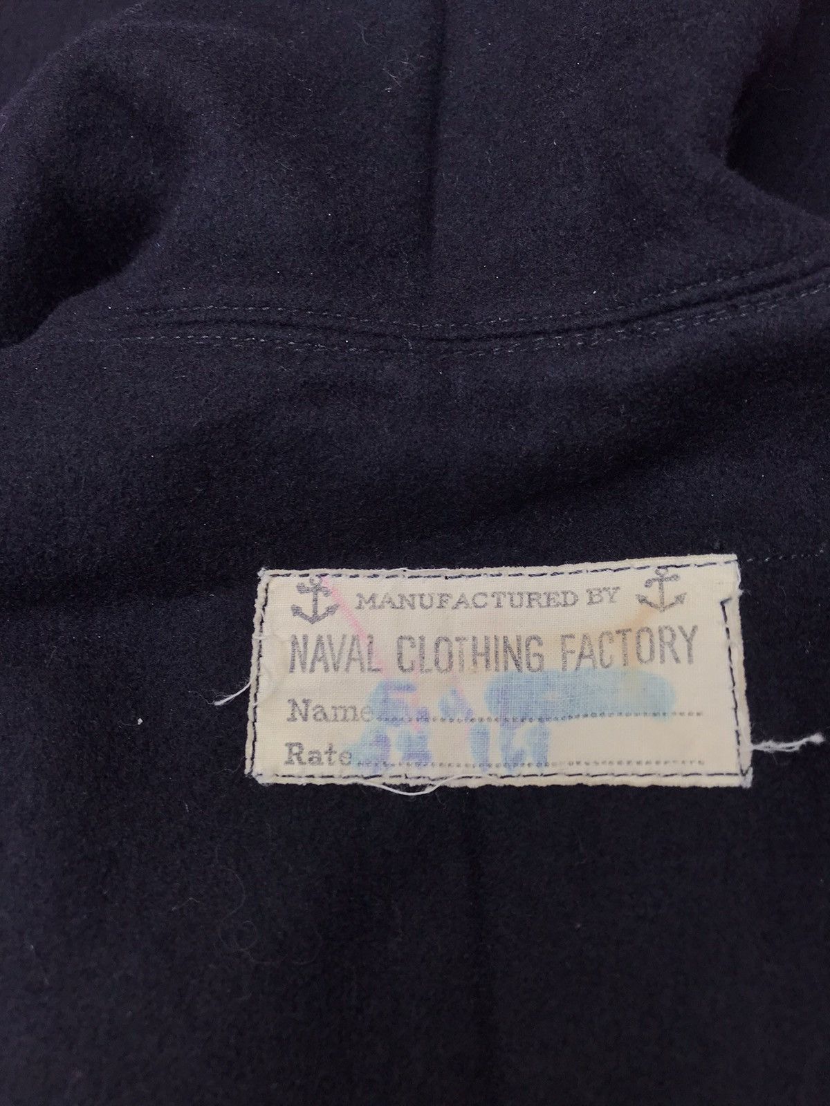 Other ANTIQUE USN, LIBERTY CUFFS, WOOL SMOCK POP OVER JUMPER Size US M / EU 48-50 / 2 - 11 Thumbnail
