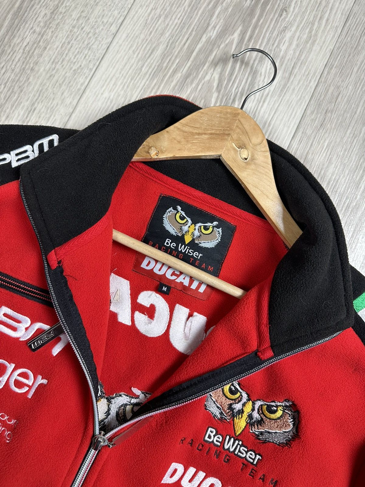 Ducati × Mercedes-Benz × Vintage Very Rare Racing Fleece Jacket Be Wiser Ducati Mercedes Size US M / EU 48-50 / 2 - 9 Thumbnail