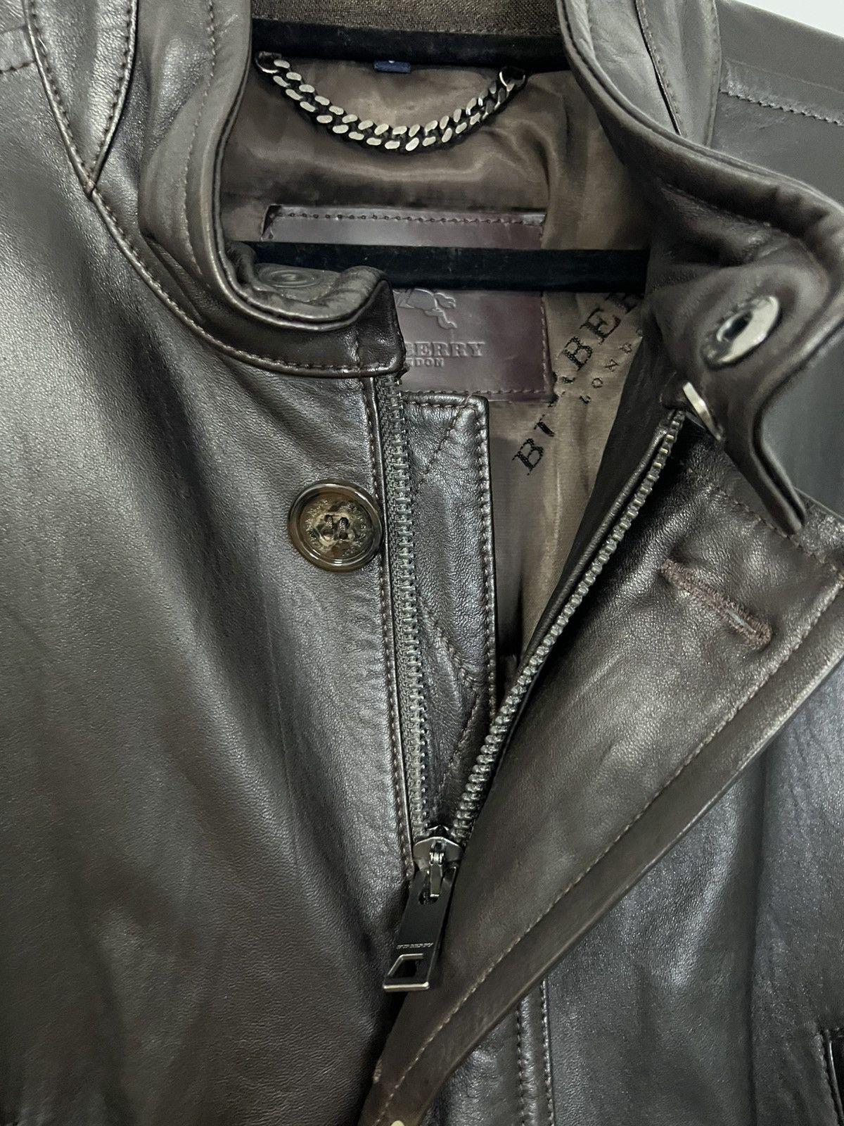Burberry Burberry learher jacket L Size US L / EU 52-54 / 3 - 7 Thumbnail